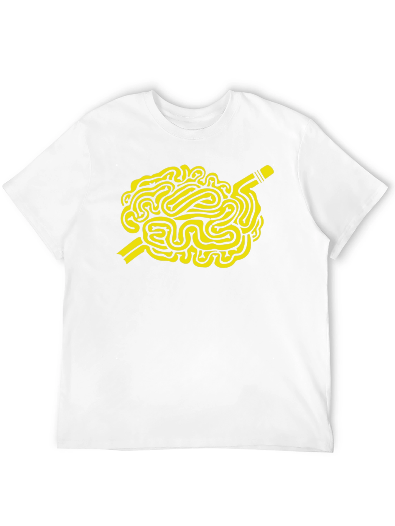 Brain Waves Black T-Shirt - Creative Mind Graphic Tee