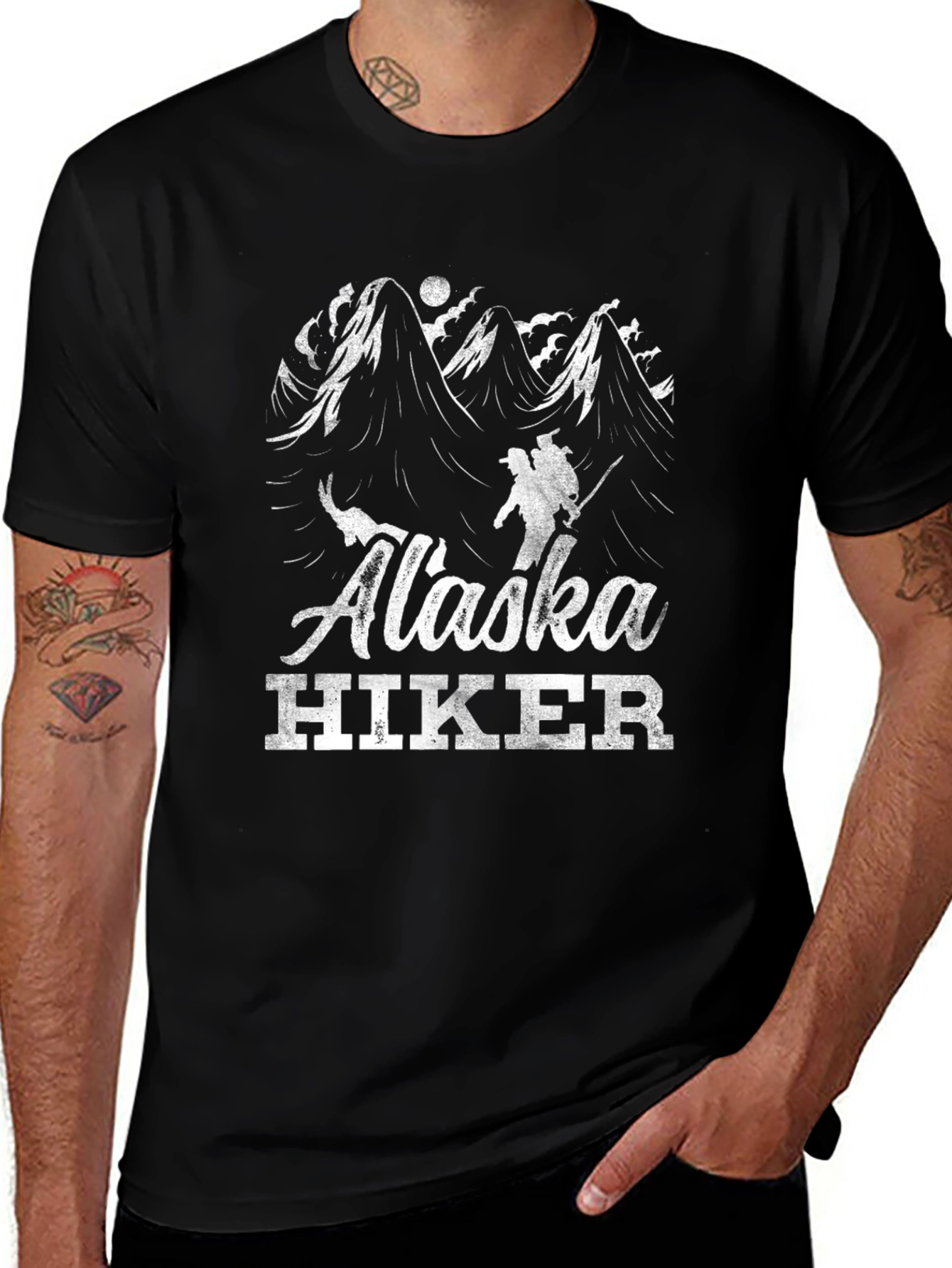 Alaska Hiker Graphic Tee - Adventure Awaits!