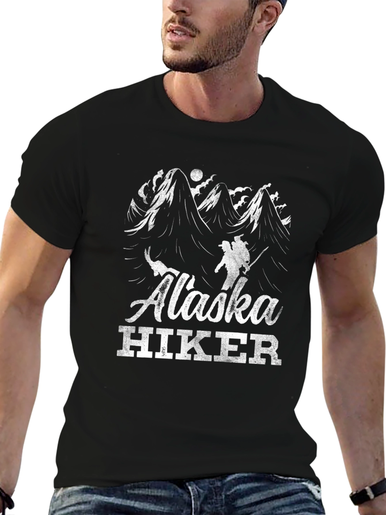 Alaska Hiker Graphic Tee - Adventure Awaits!