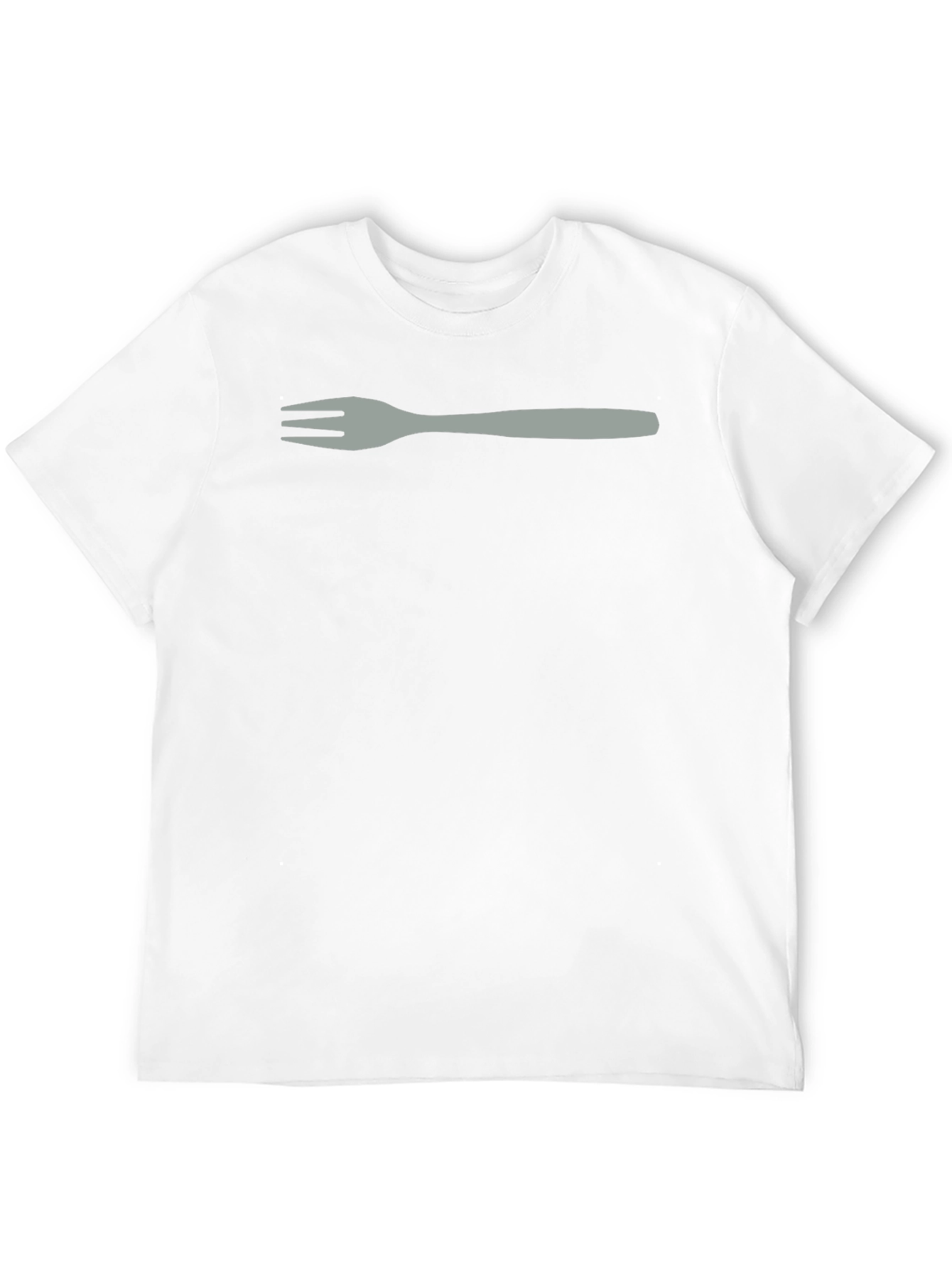 Fork Graphic Tee - Black Casual T-Shirt