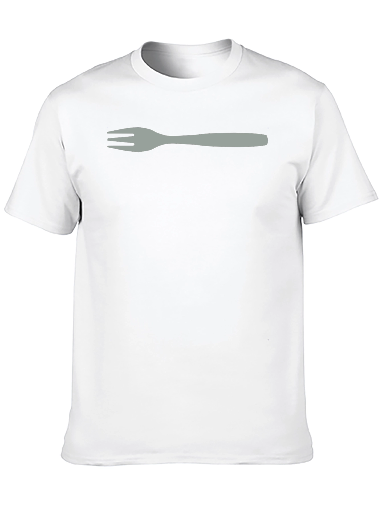 Fork Graphic Tee - Black Casual T-Shirt