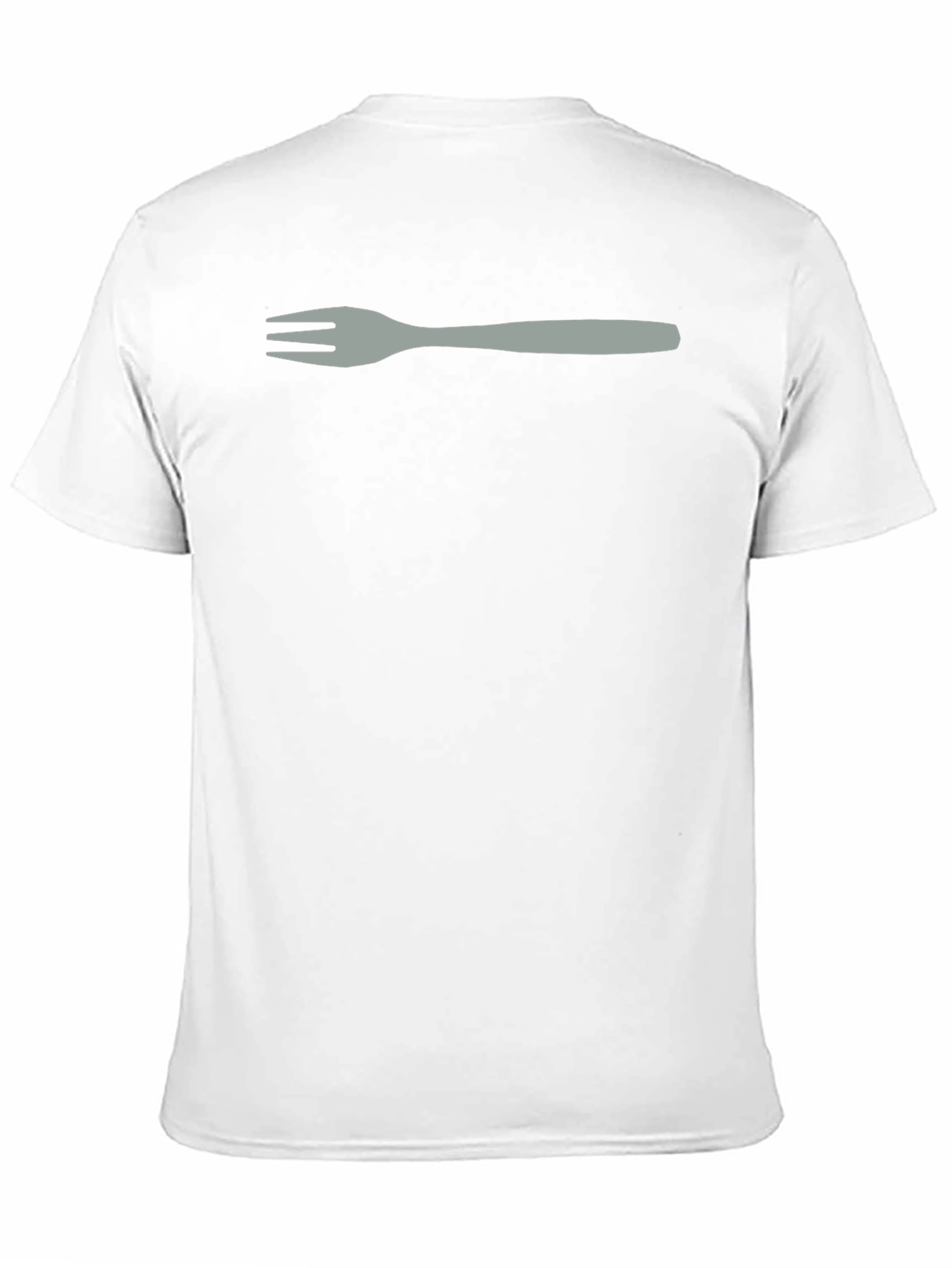 Fork Graphic Tee - Black Casual T-Shirt