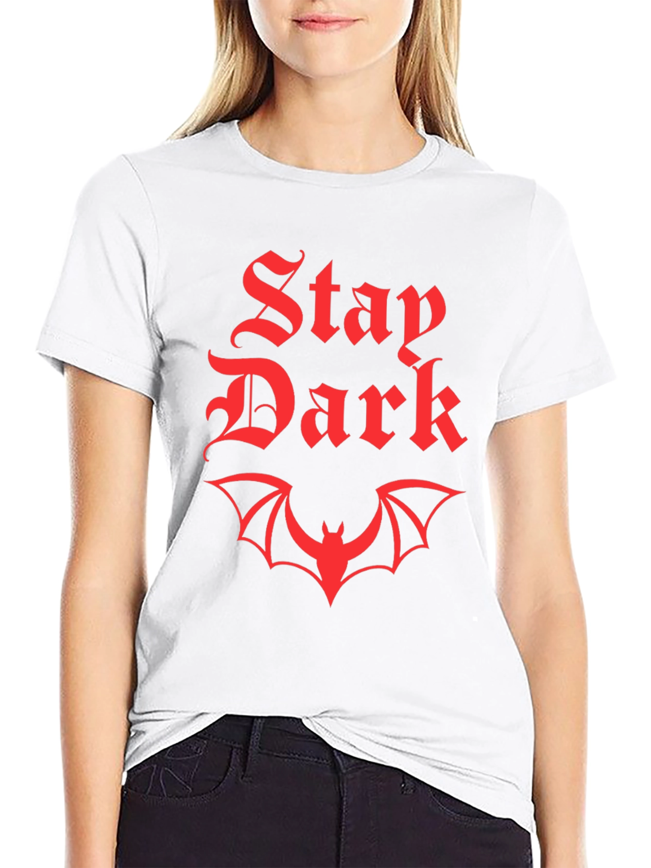 Stay Dark Bat Graphic T-Shirt