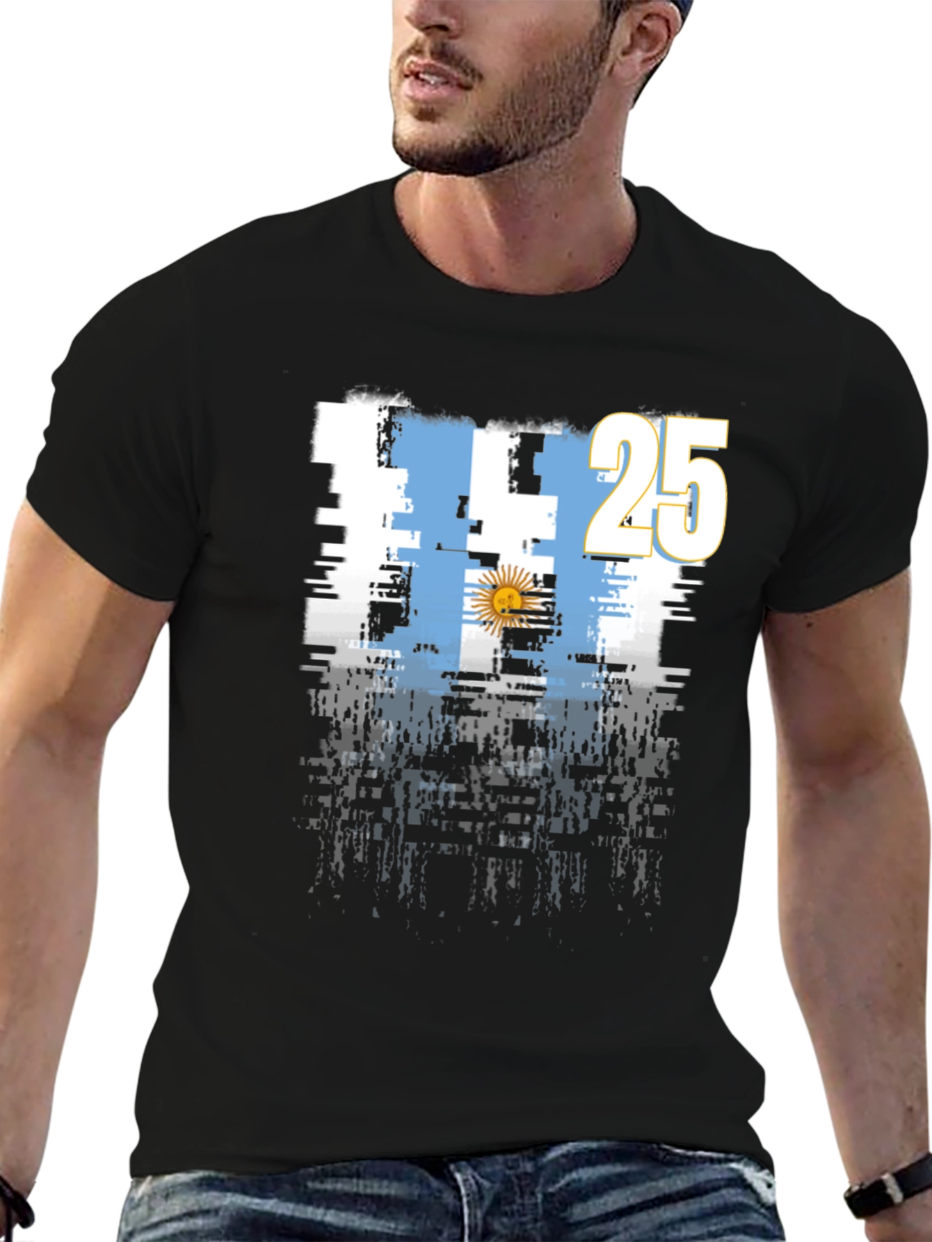 Argentina Flag T-Shirt - 25 Graphic Tee