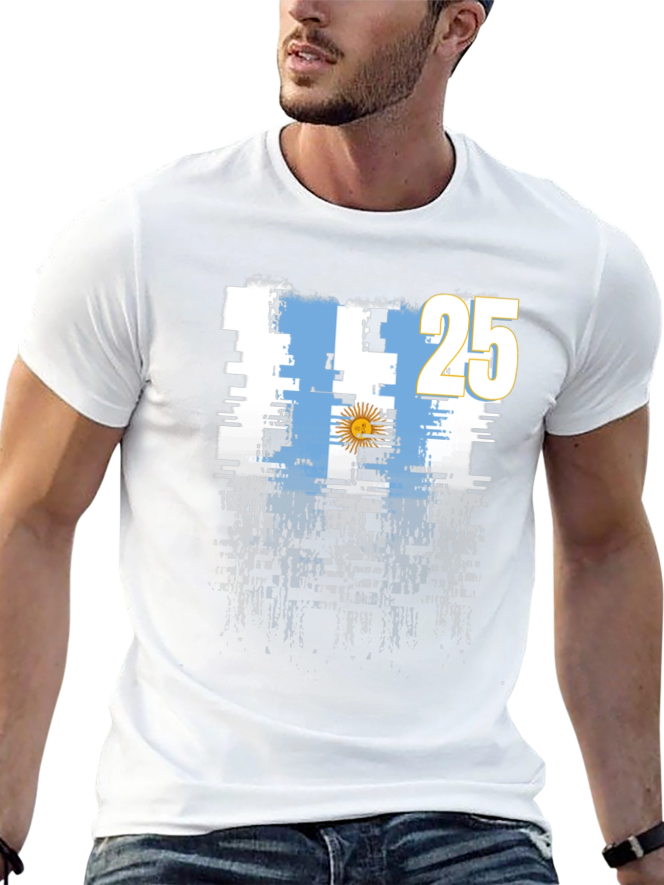 Argentina Flag T-Shirt - 25 Graphic Tee
