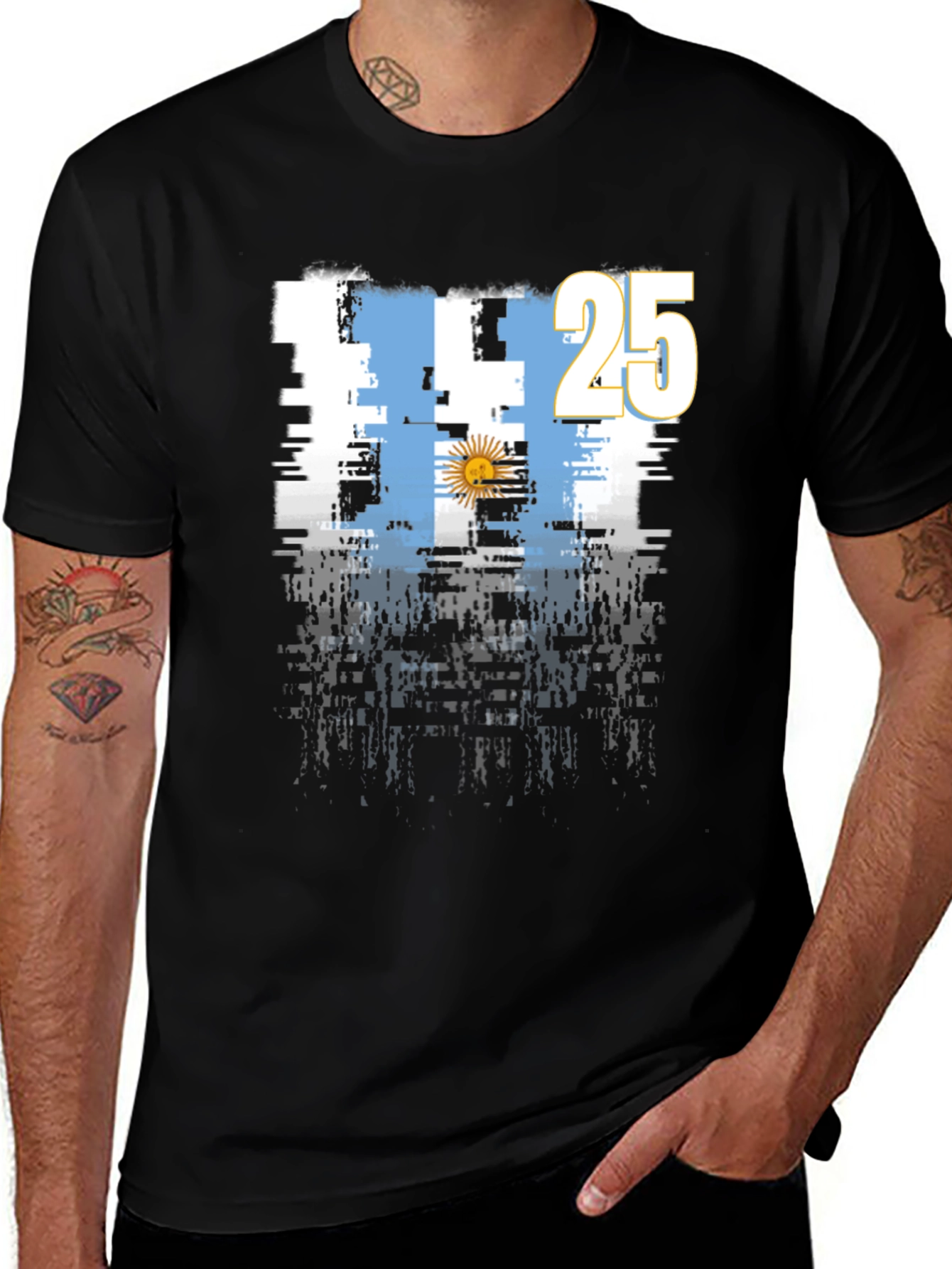 Argentina Flag T-Shirt - 25 Graphic Tee