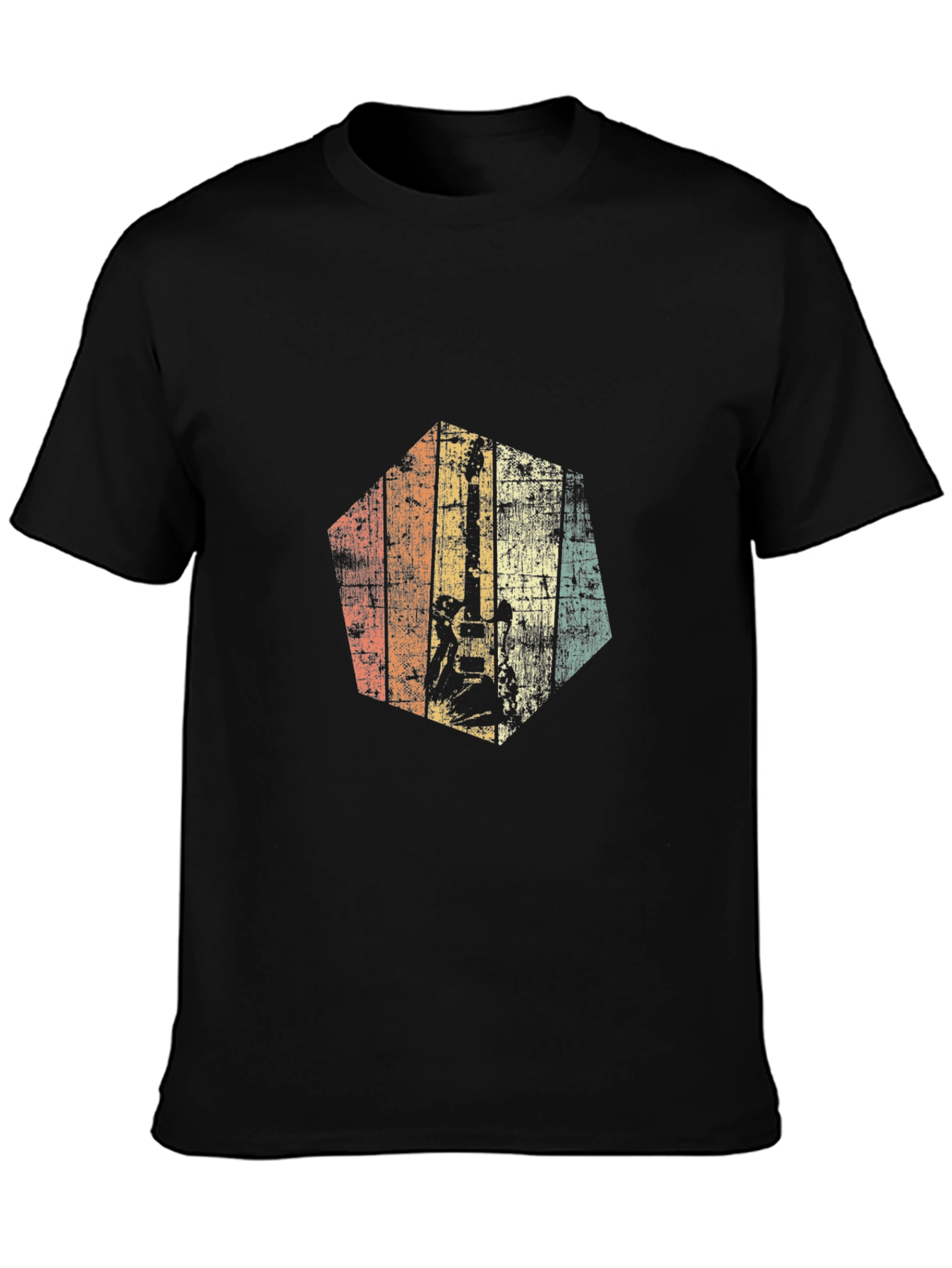 Retro Guitarist Graphic T-Shirt