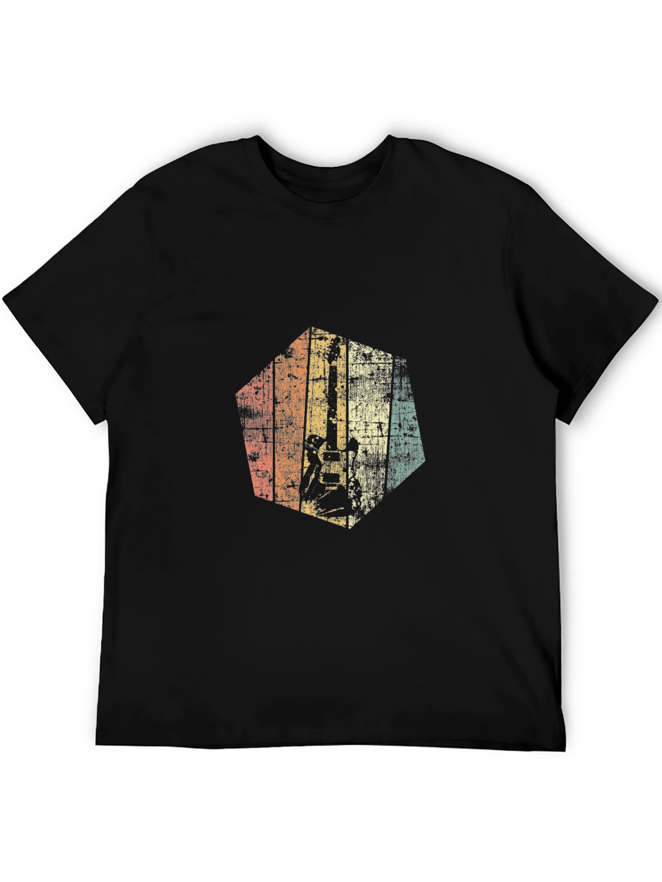 Retro Guitarist Graphic T-Shirt