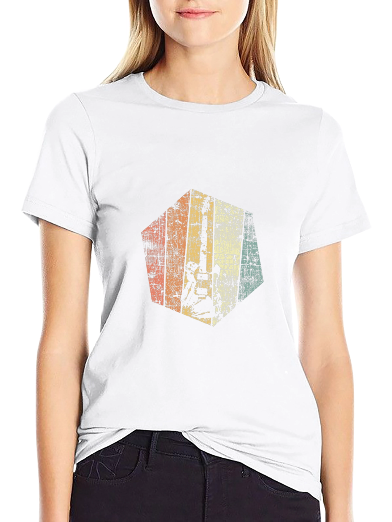 Retro Guitarist Graphic T-Shirt