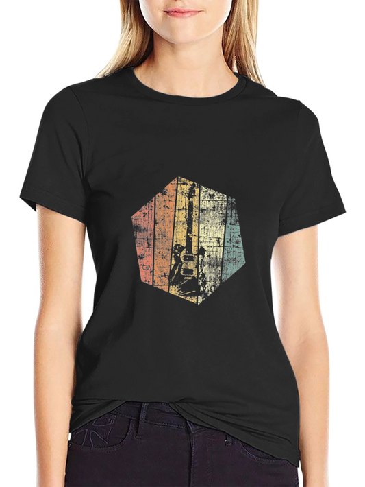 Retro Guitarist Graphic T-Shirt