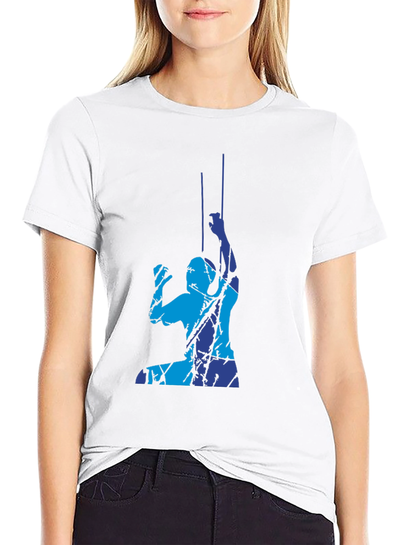 Abstract Climbing T-Shirt - Black