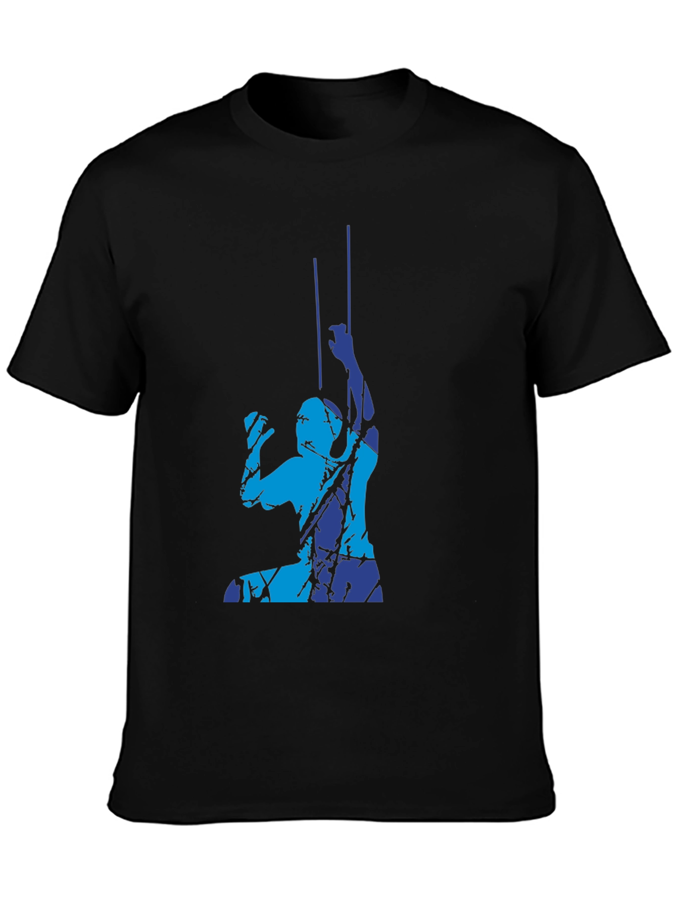 Abstract Climbing T-Shirt - Black