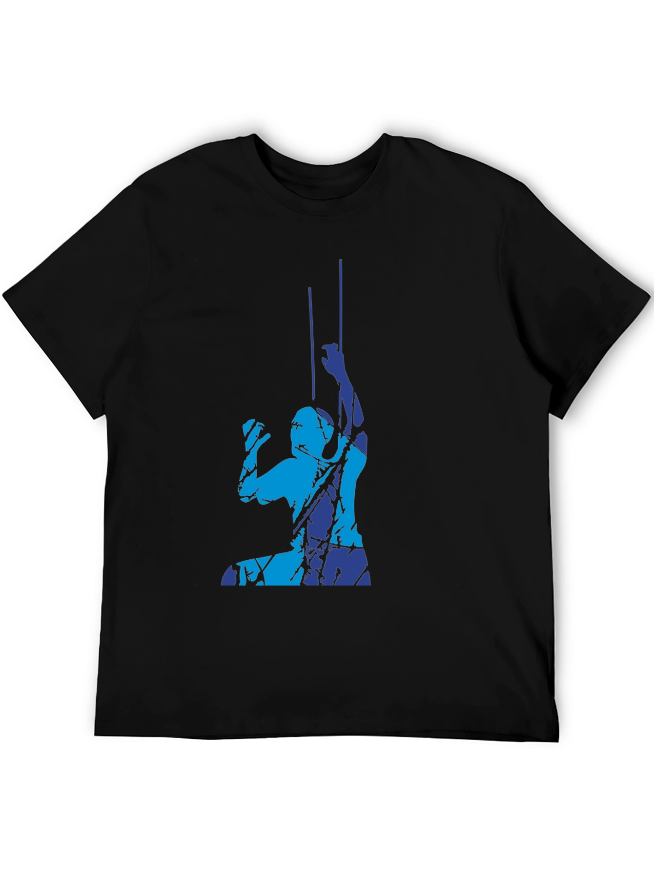 Abstract Climbing T-Shirt - Black