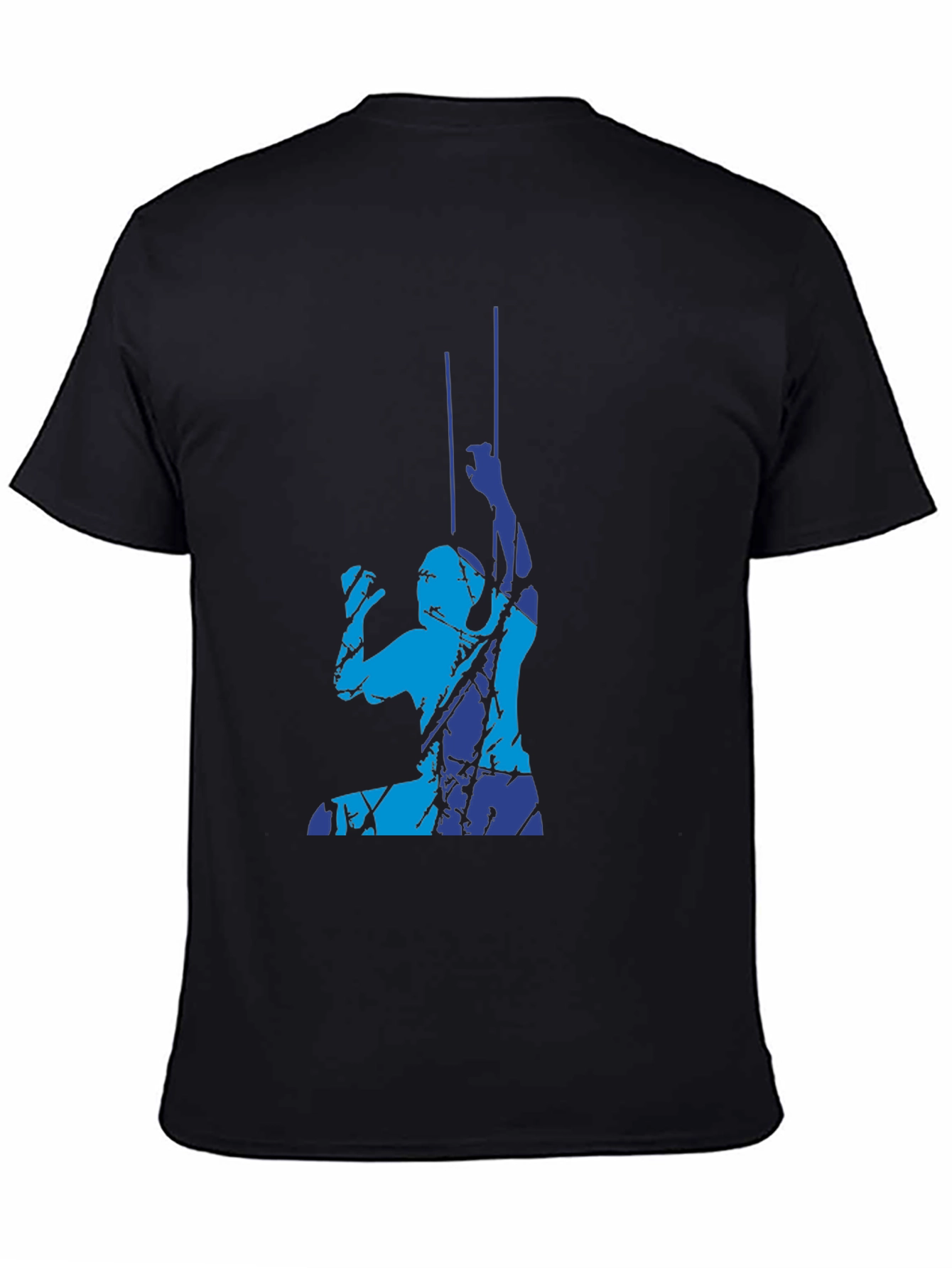 Abstract Climbing T-Shirt - Black