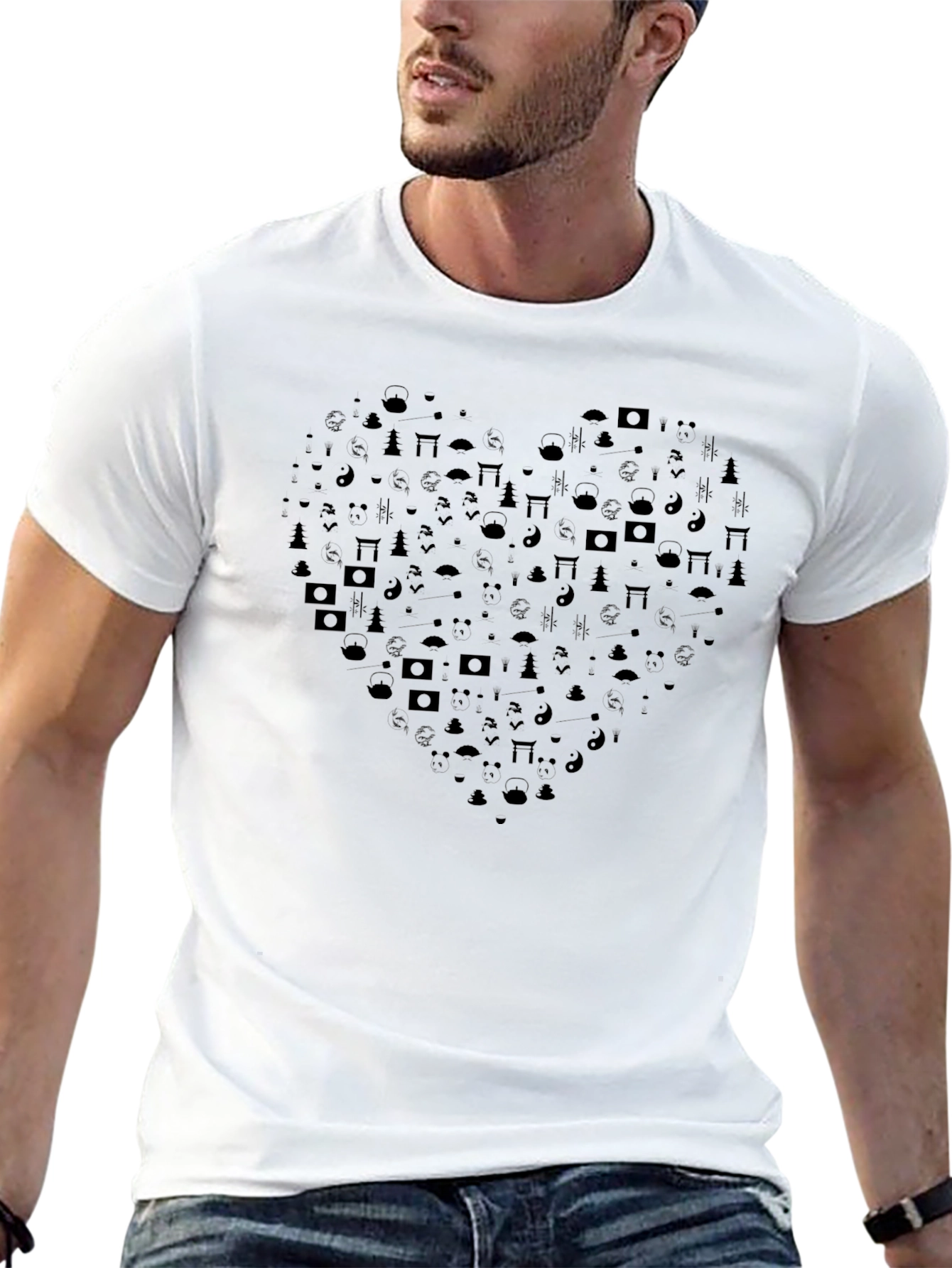 Zen Heart T-Shirt - Unique Japanese Design