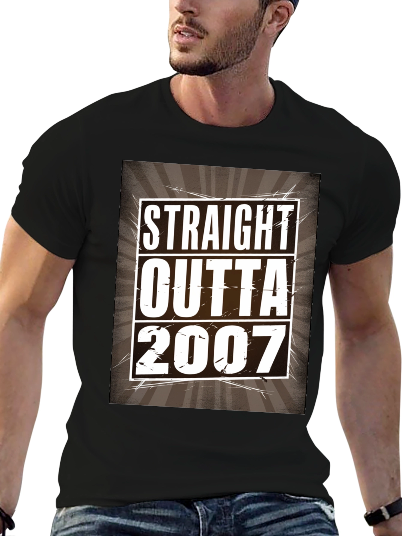 Straight Outta 2007 Black T-Shirt