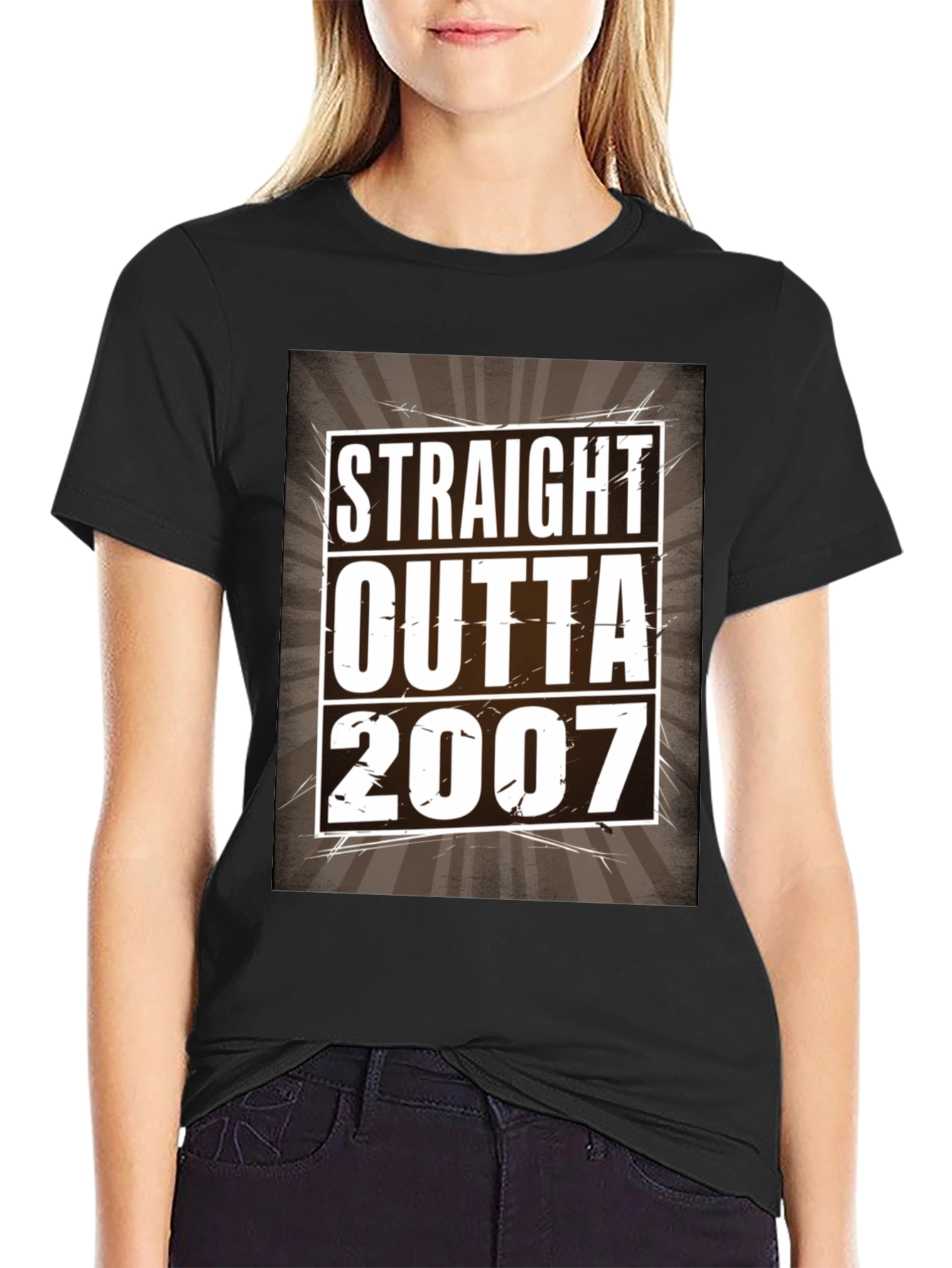 Straight Outta 2007 Black T-Shirt
