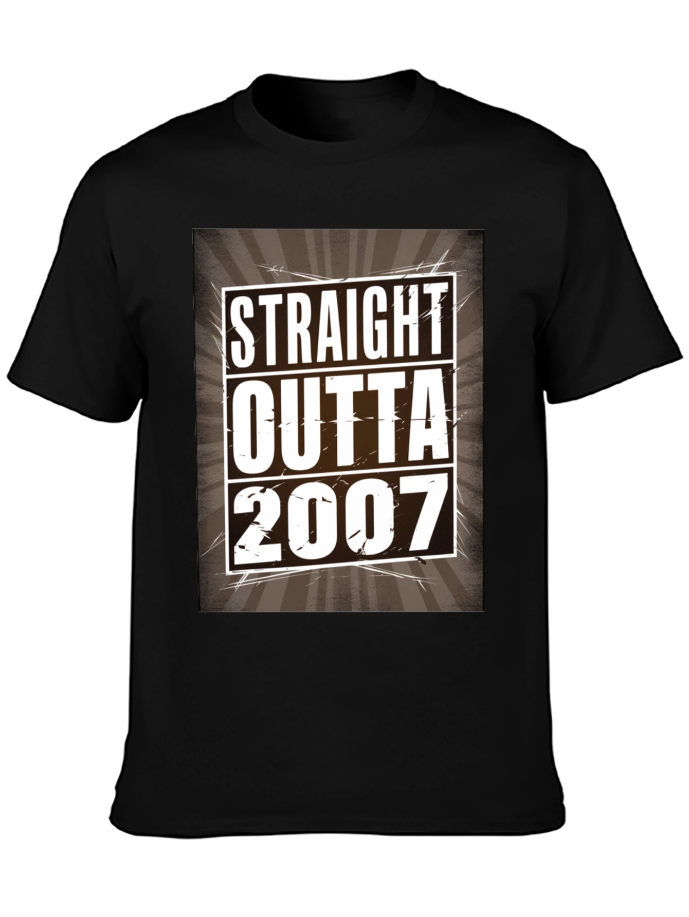 Straight Outta 2007 Black T-Shirt