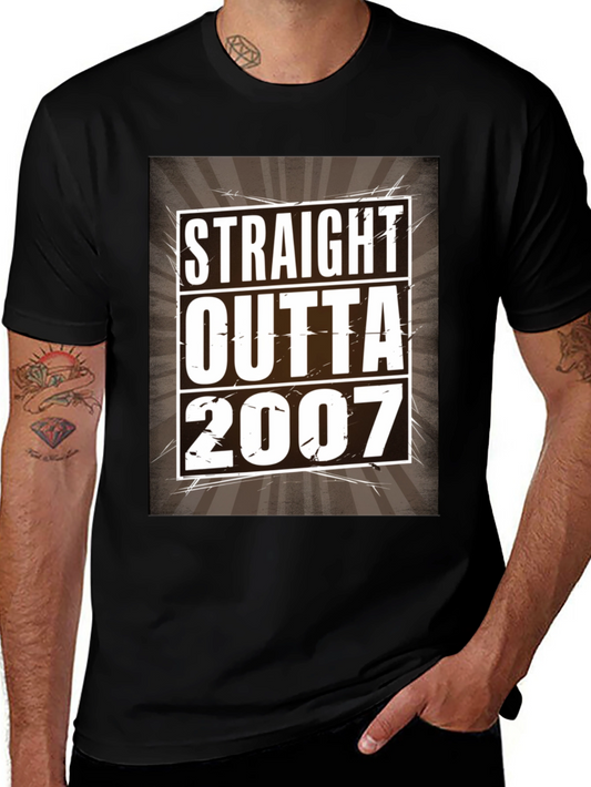 Straight Outta 2007 Black T-Shirt