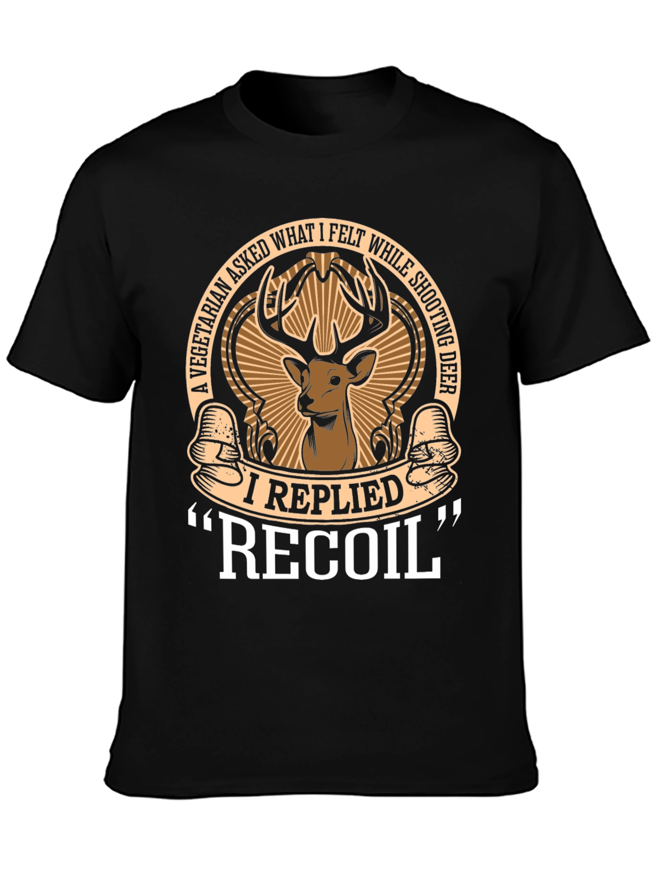 Vegetarian Asked Shooting Deer Funny T-Shirt