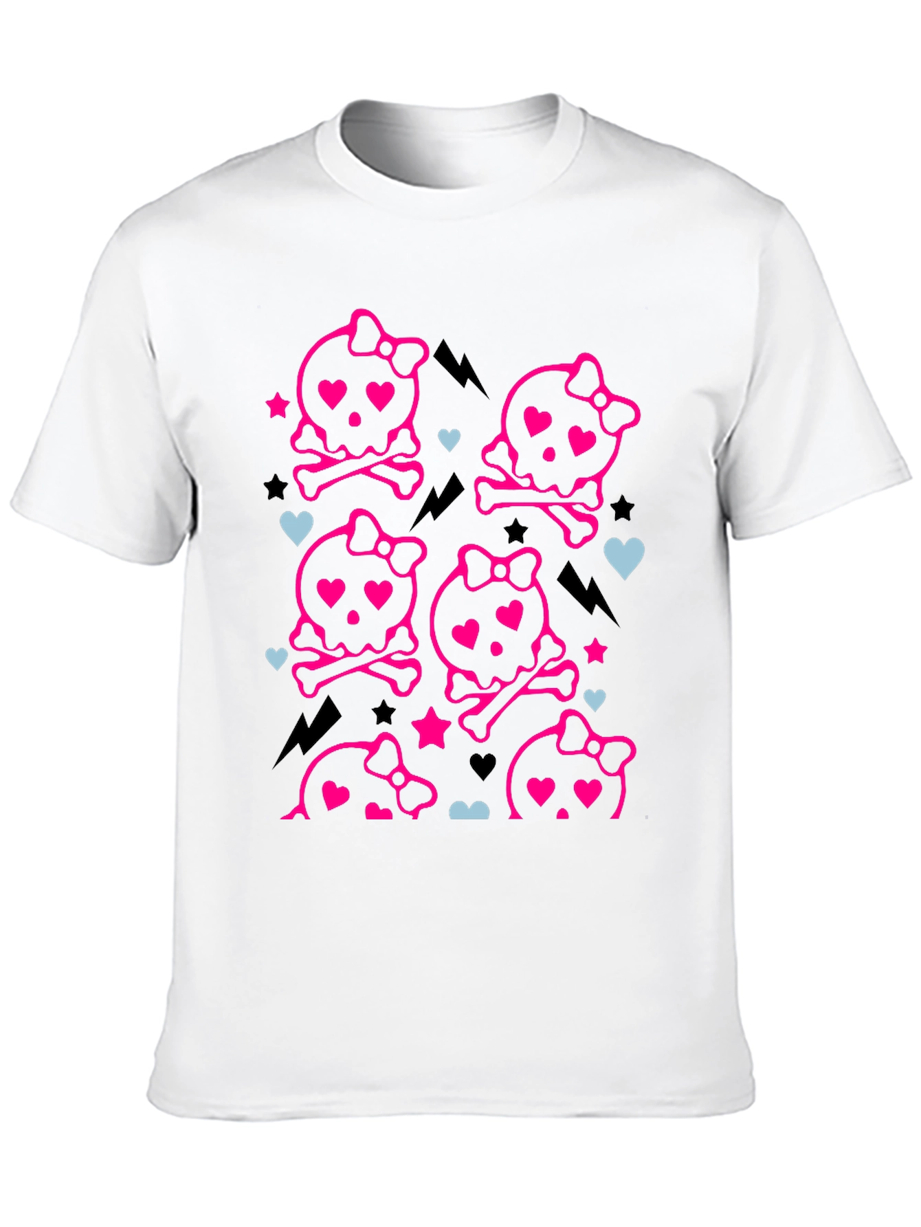 Kawaii Skull & Crossbones T-Shirt - Cute Goth Tee