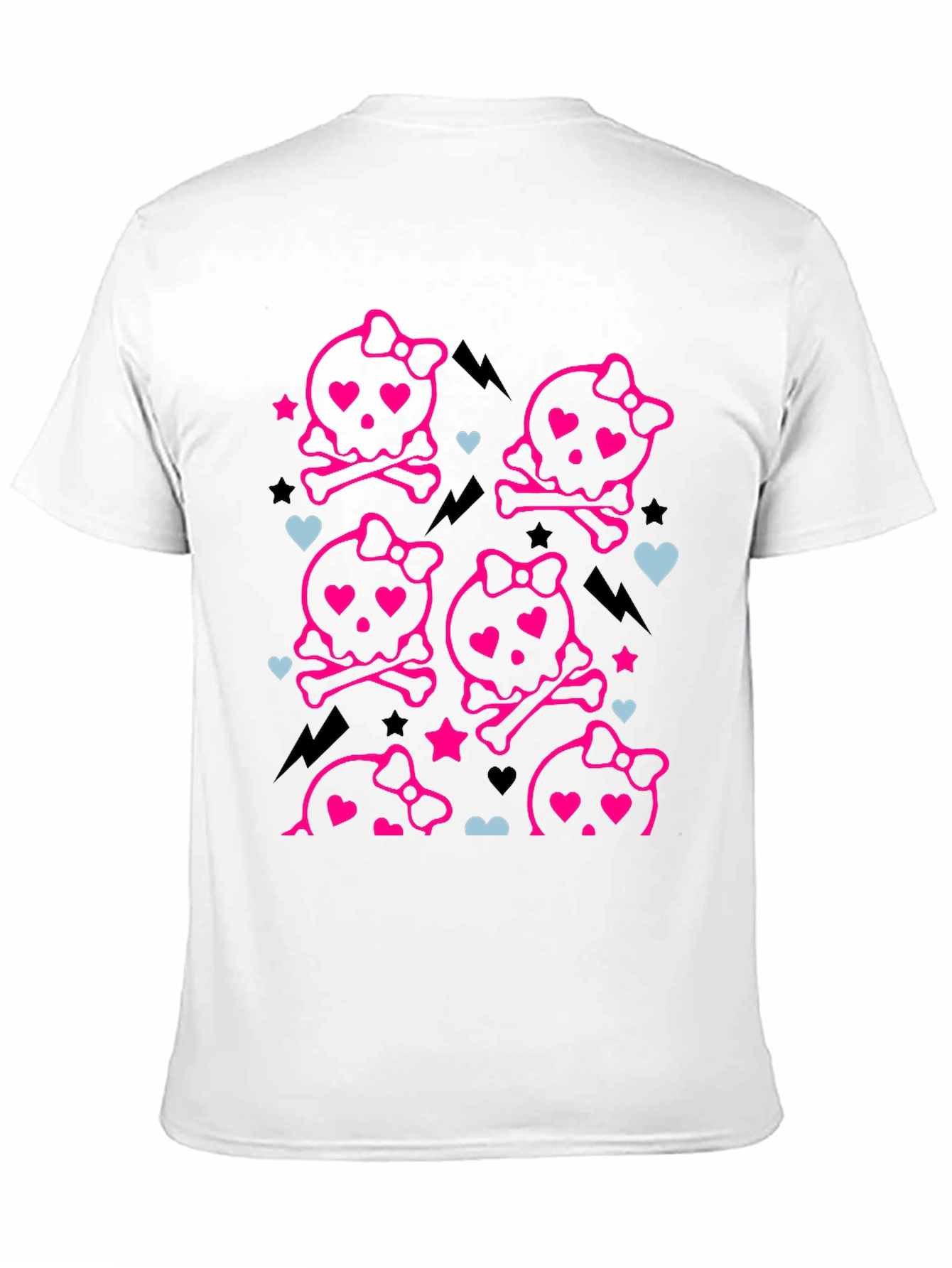 Kawaii Skull & Crossbones T-Shirt - Cute Goth Tee