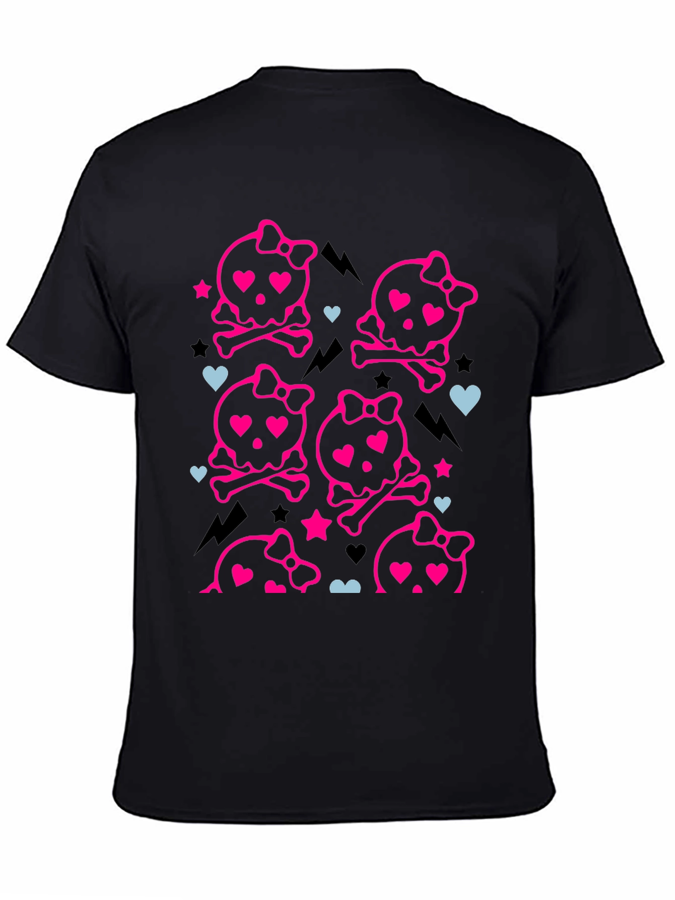Kawaii Skull & Crossbones T-Shirt - Cute Goth Tee