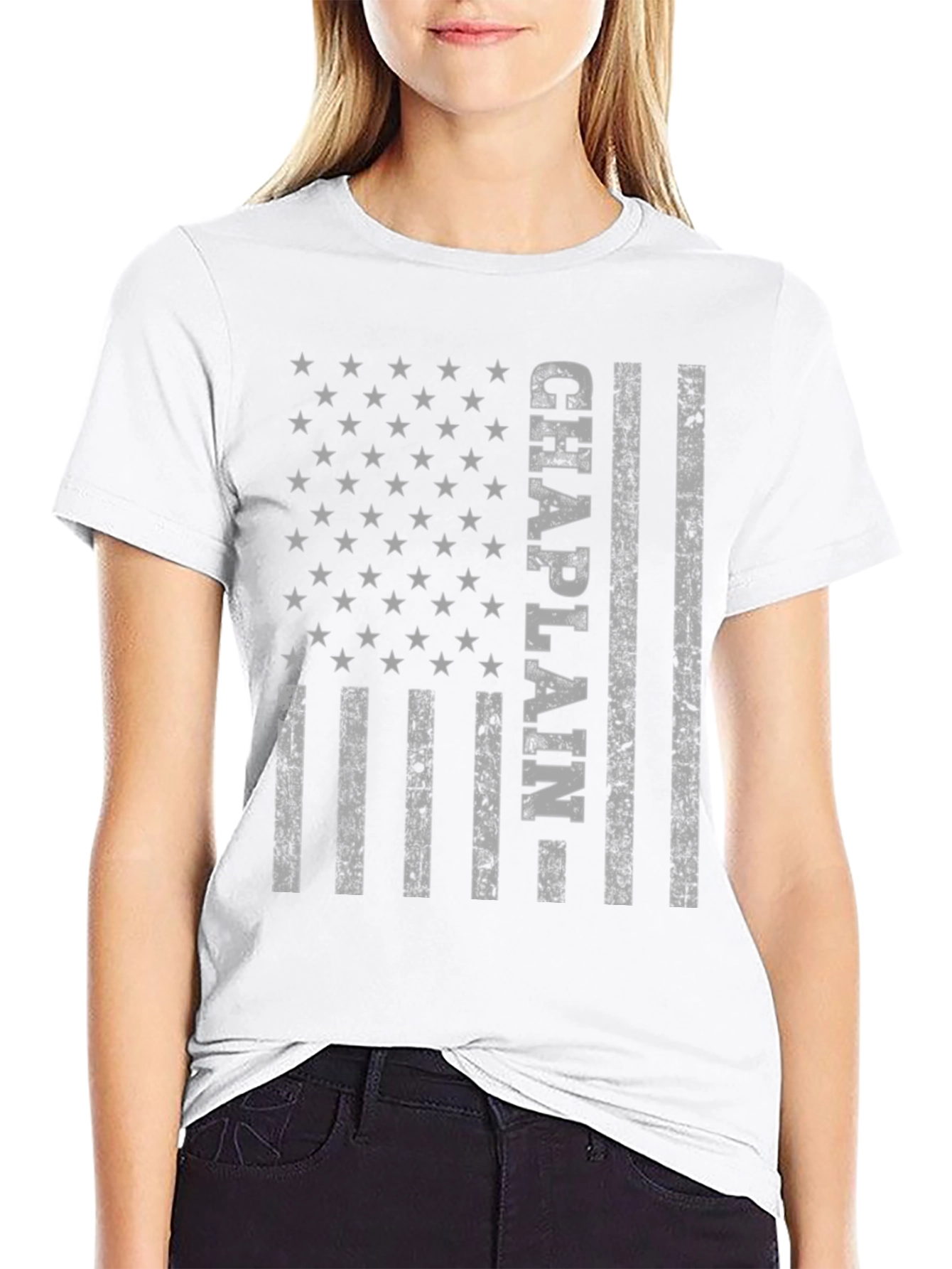 Chaplain American Flag T-Shirt
