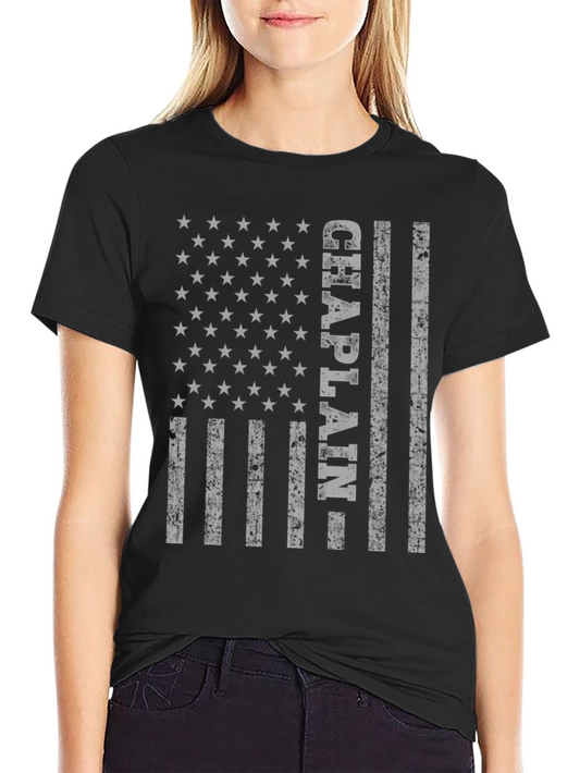 Chaplain American Flag T-Shirt