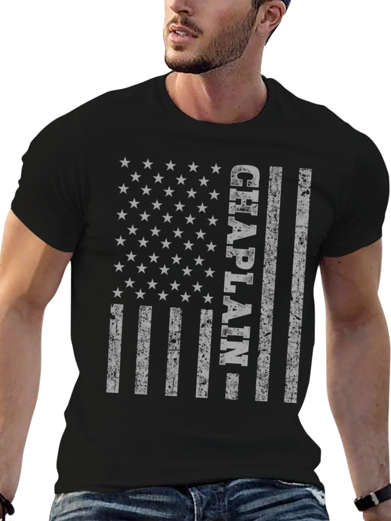 Chaplain American Flag T-Shirt