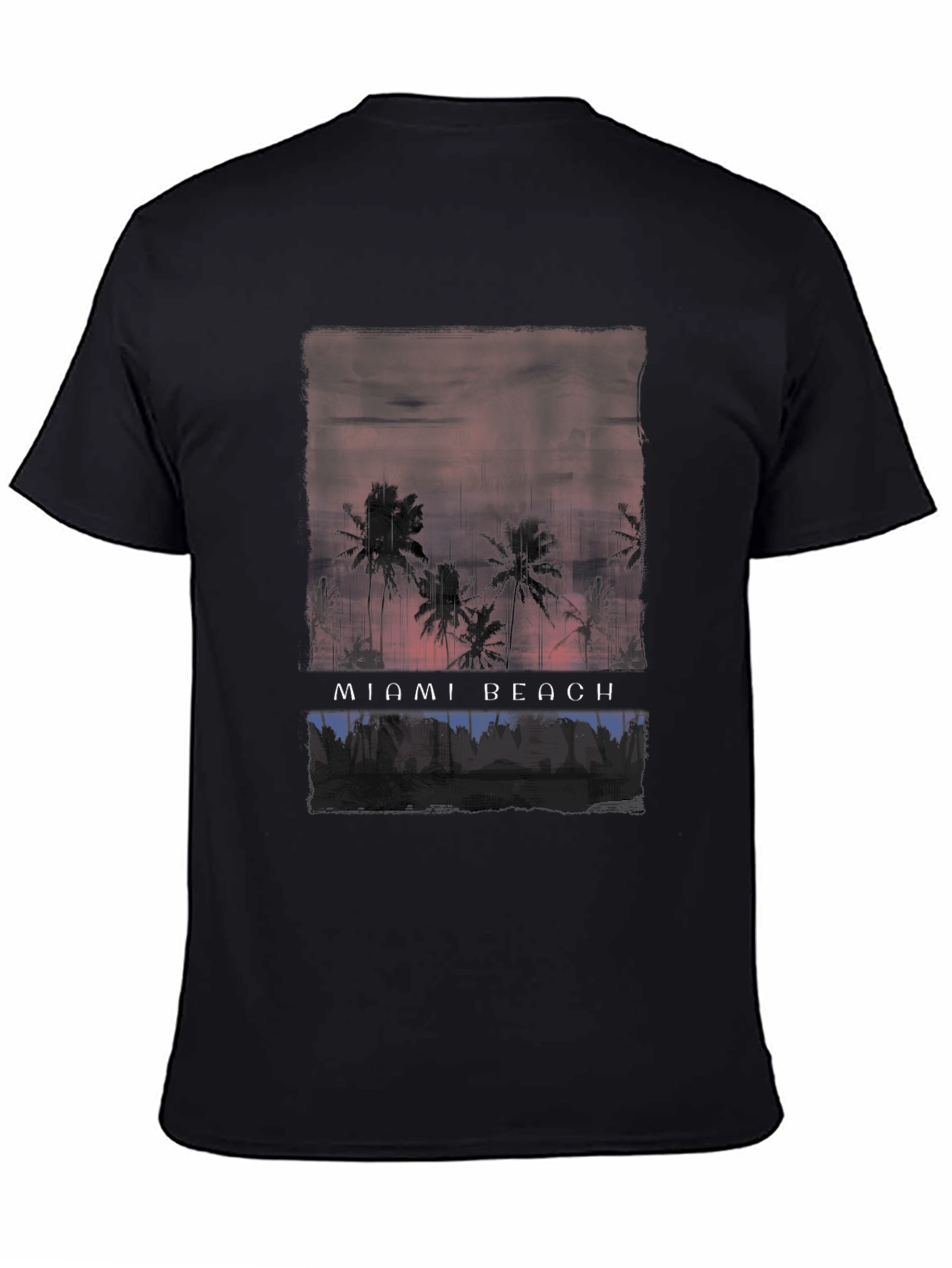 Miami Beach Palms Graphic Tee - Relaxed Fit