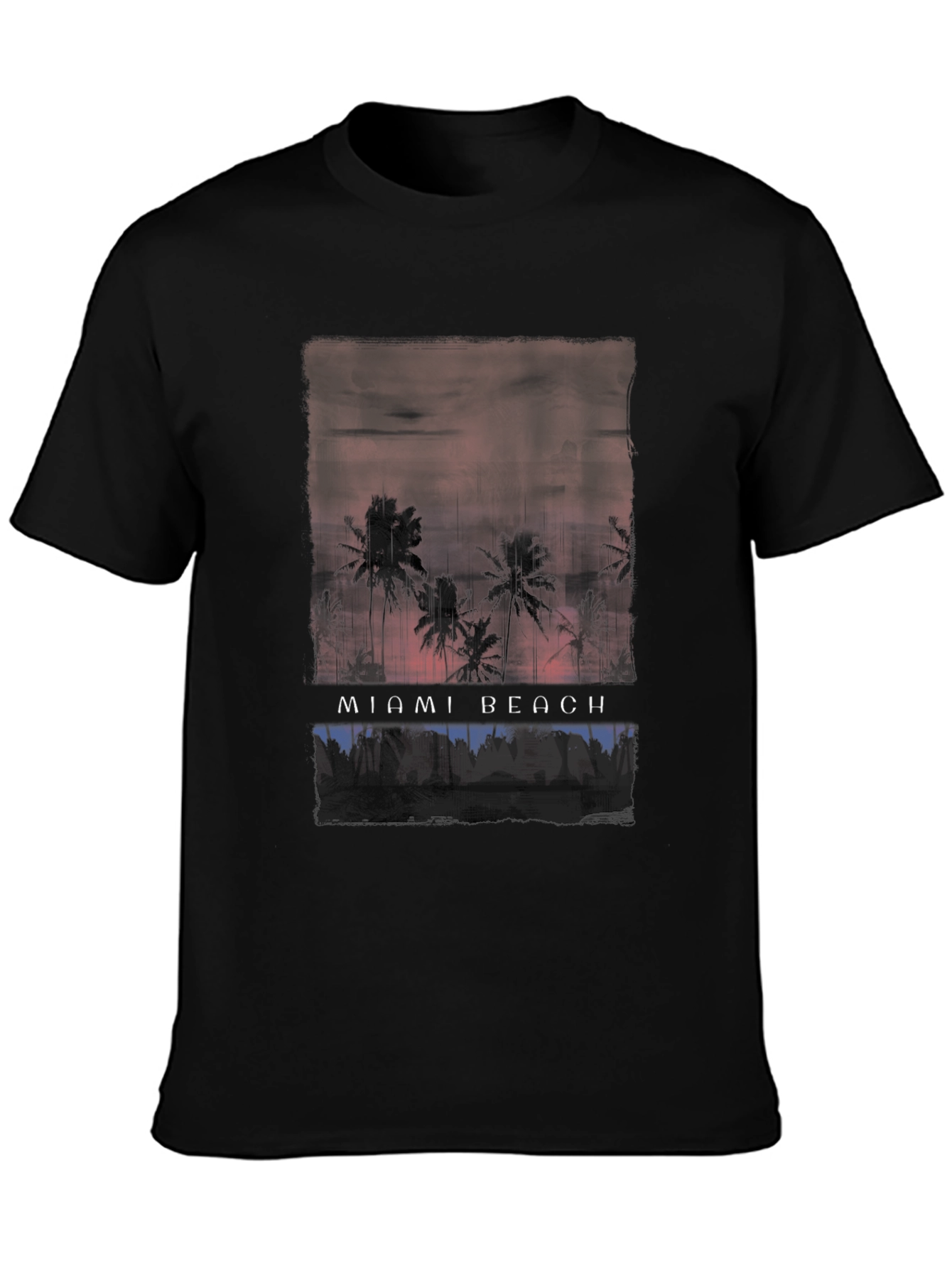 Miami Beach Palms Graphic Tee - Relaxed Fit