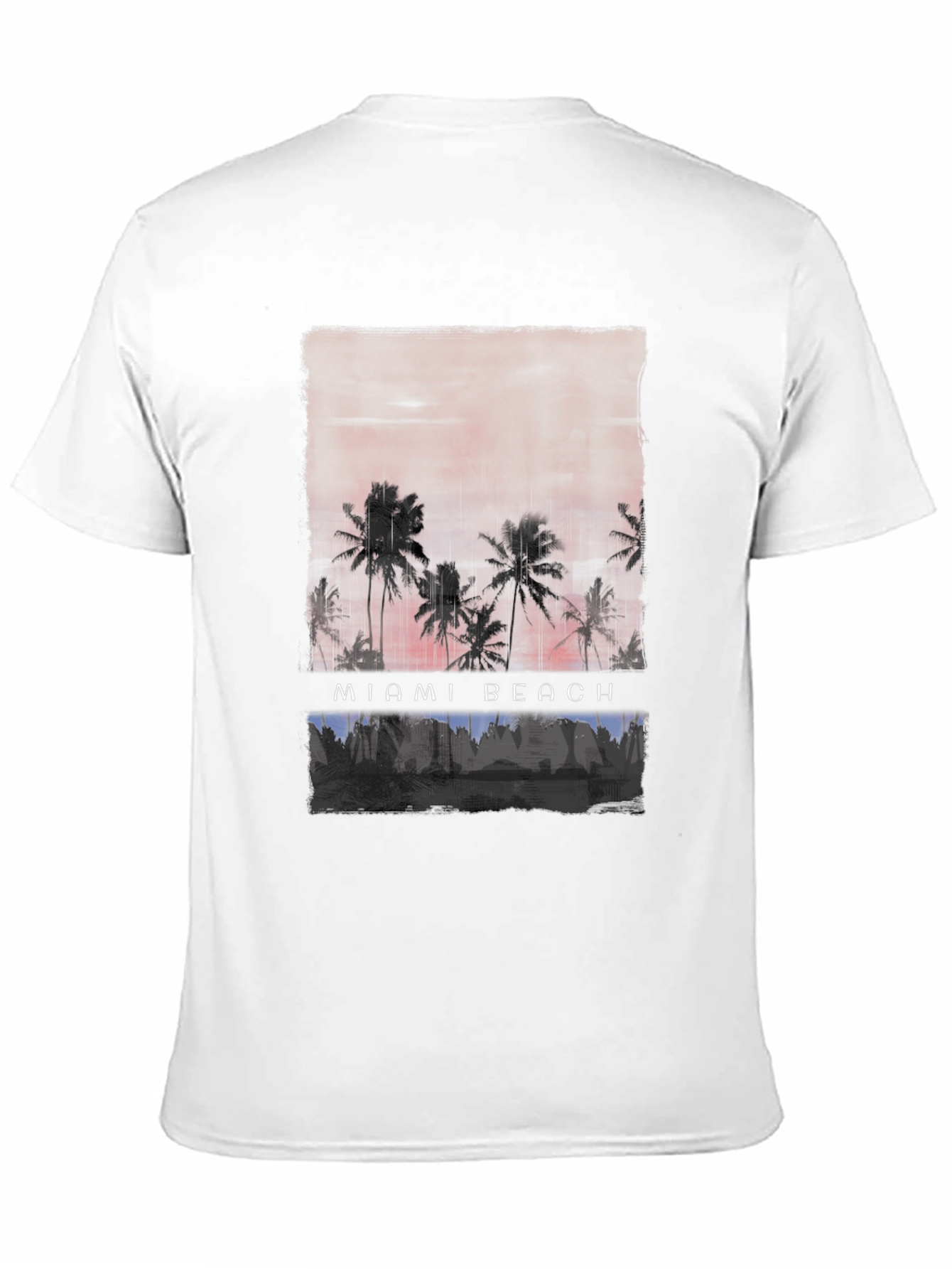Miami Beach Palms Graphic Tee - Relaxed Fit