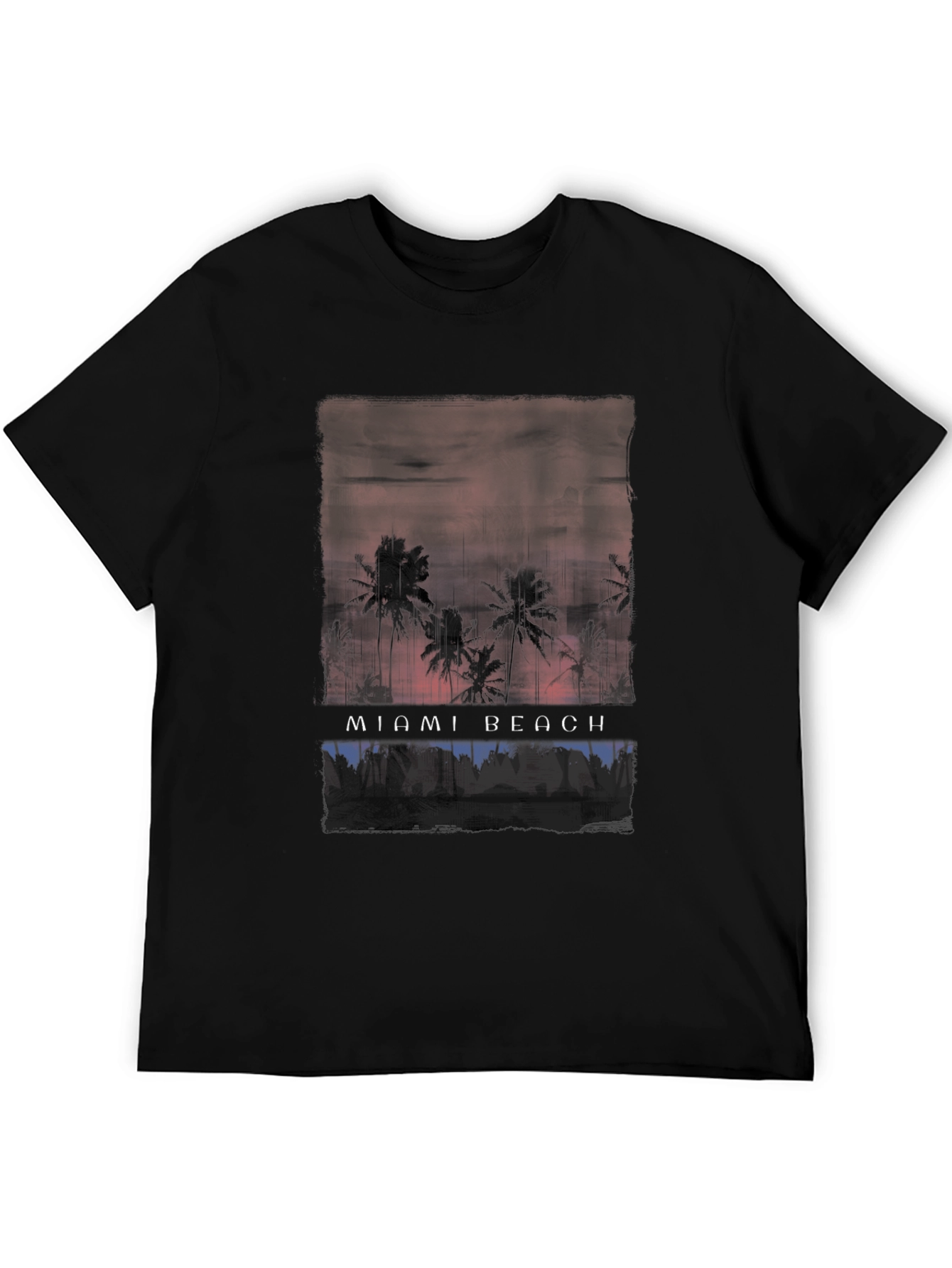 Miami Beach Palms Graphic Tee - Relaxed Fit