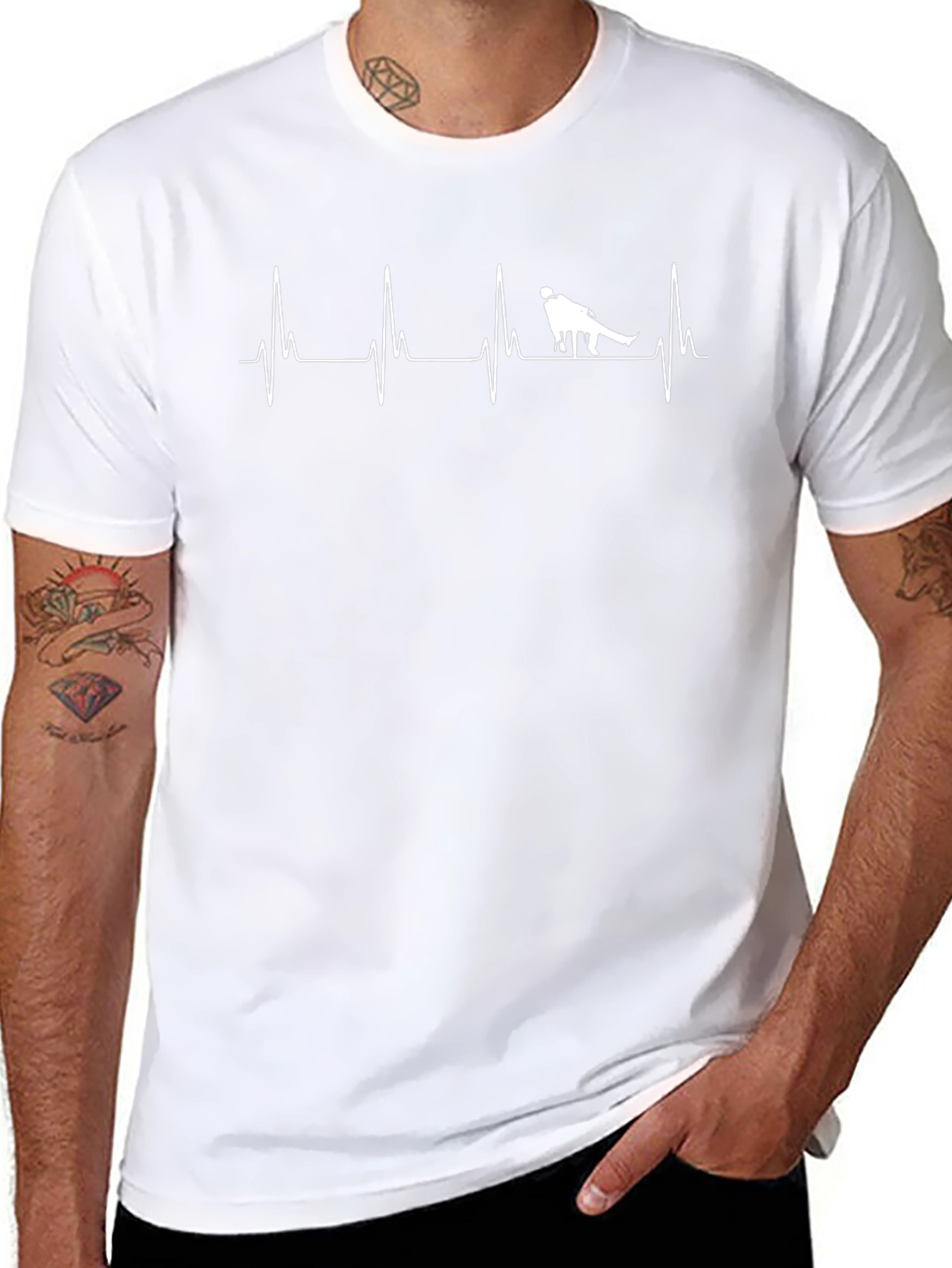 Heartbeat CPR T-Shirt - Medical Humor Tee