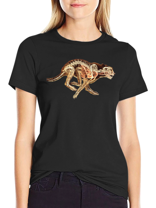 X-Ray Cheetah Graphic Black T-Shirt