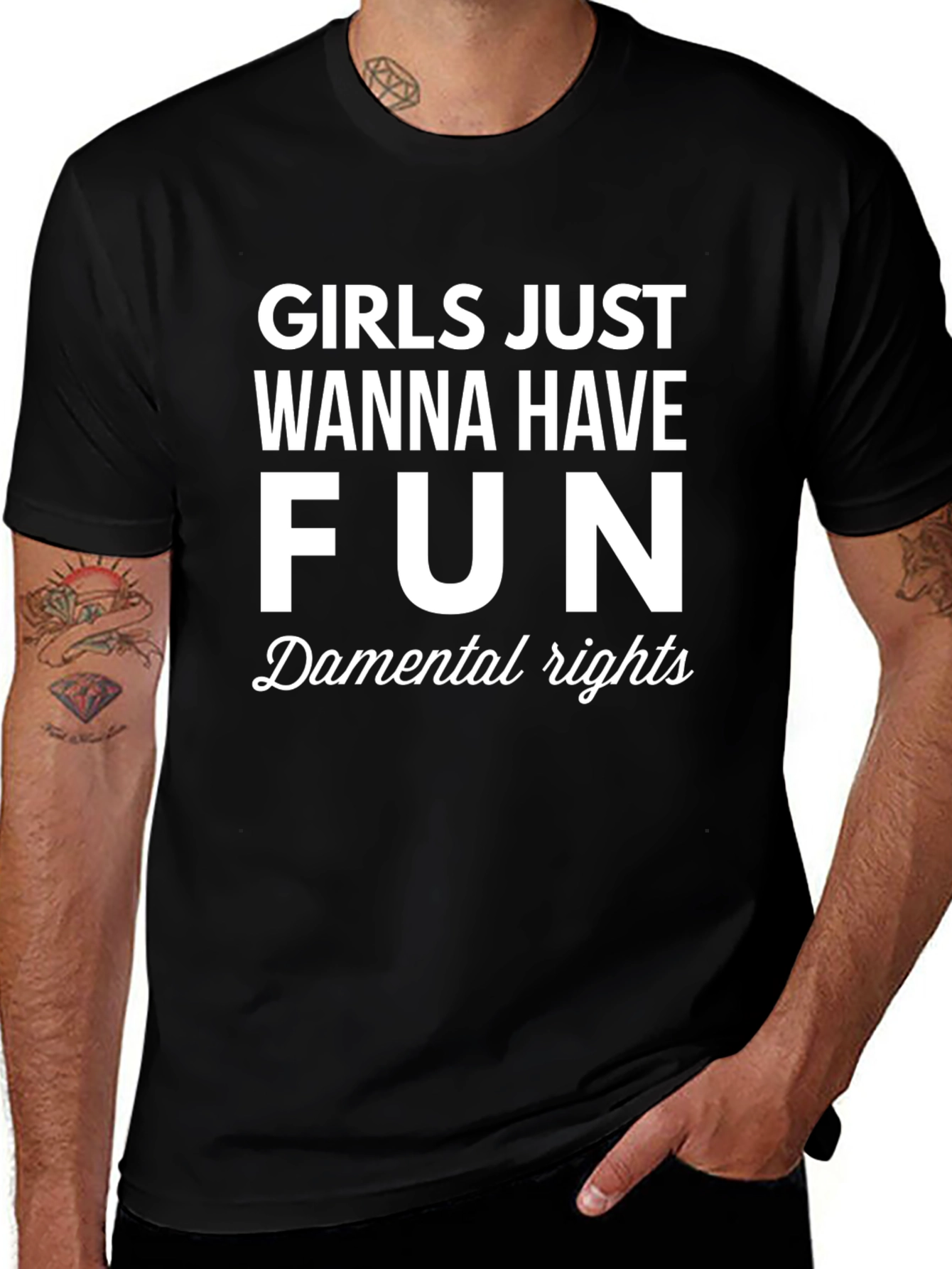 Girls Just Wanna Have Fun Graphic Tee