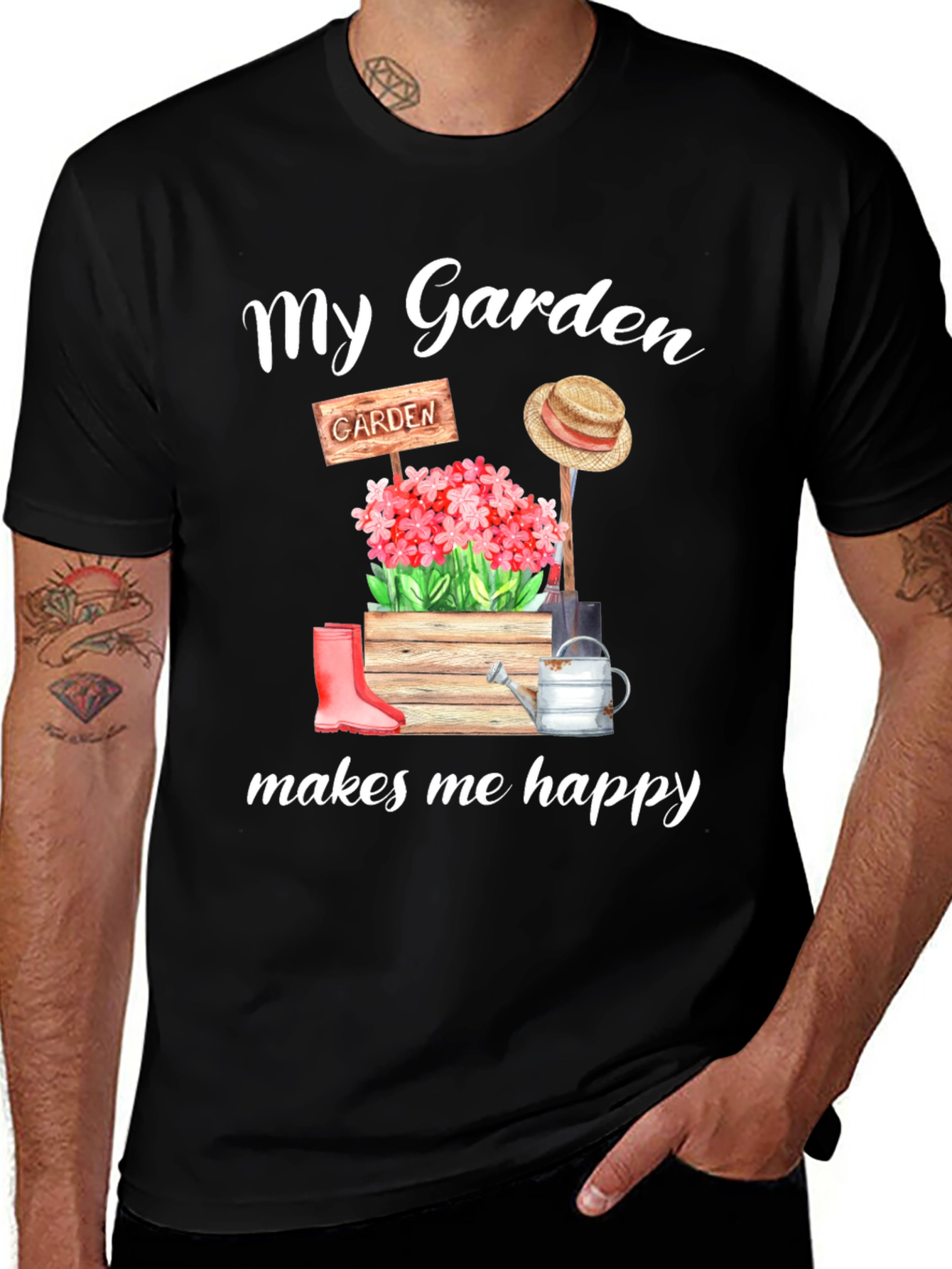 My Garden Makes Me Happy Graphic Tee