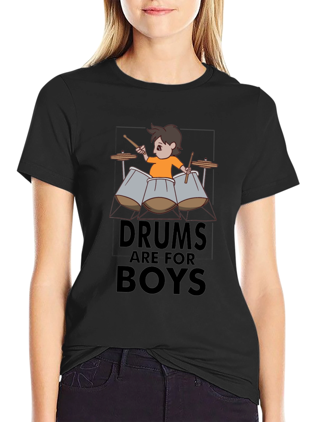 Drums are for Boys Graphic Tee