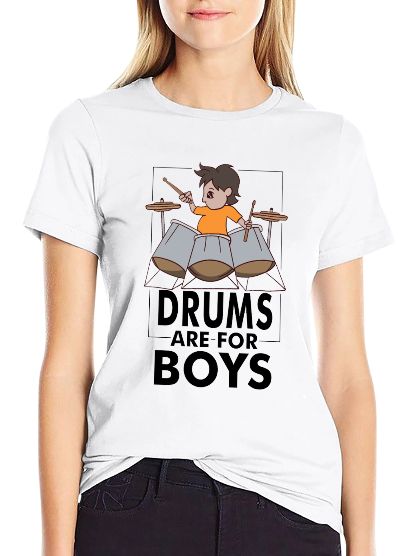 Drums are for Boys Graphic Tee