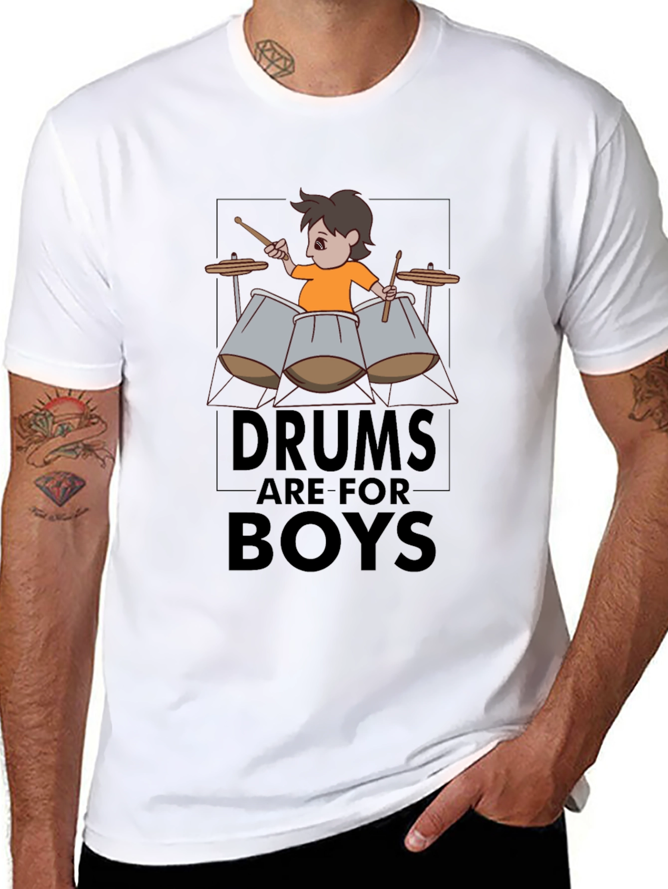 Drums are for Boys Graphic Tee