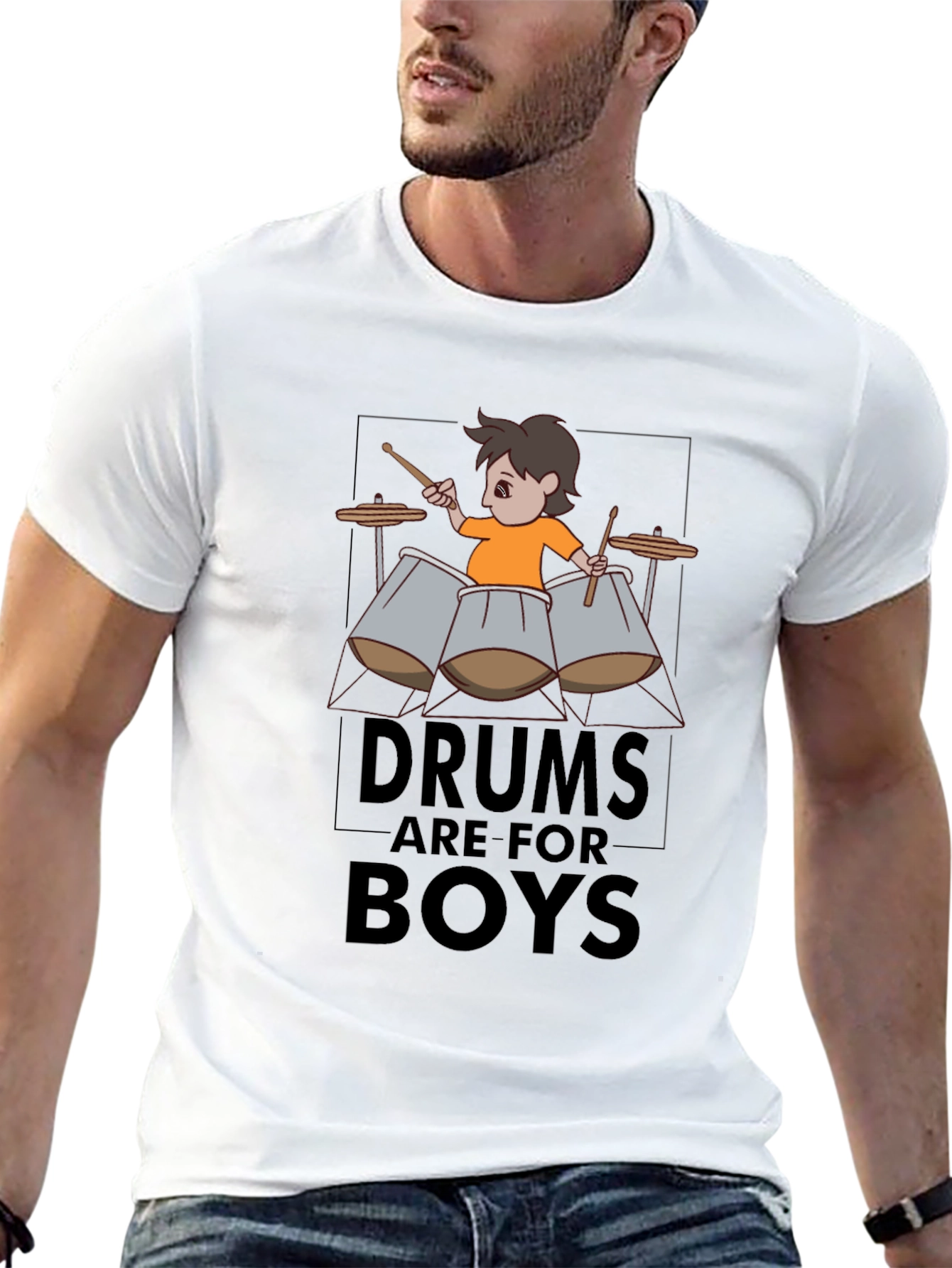 Drums are for Boys Graphic Tee