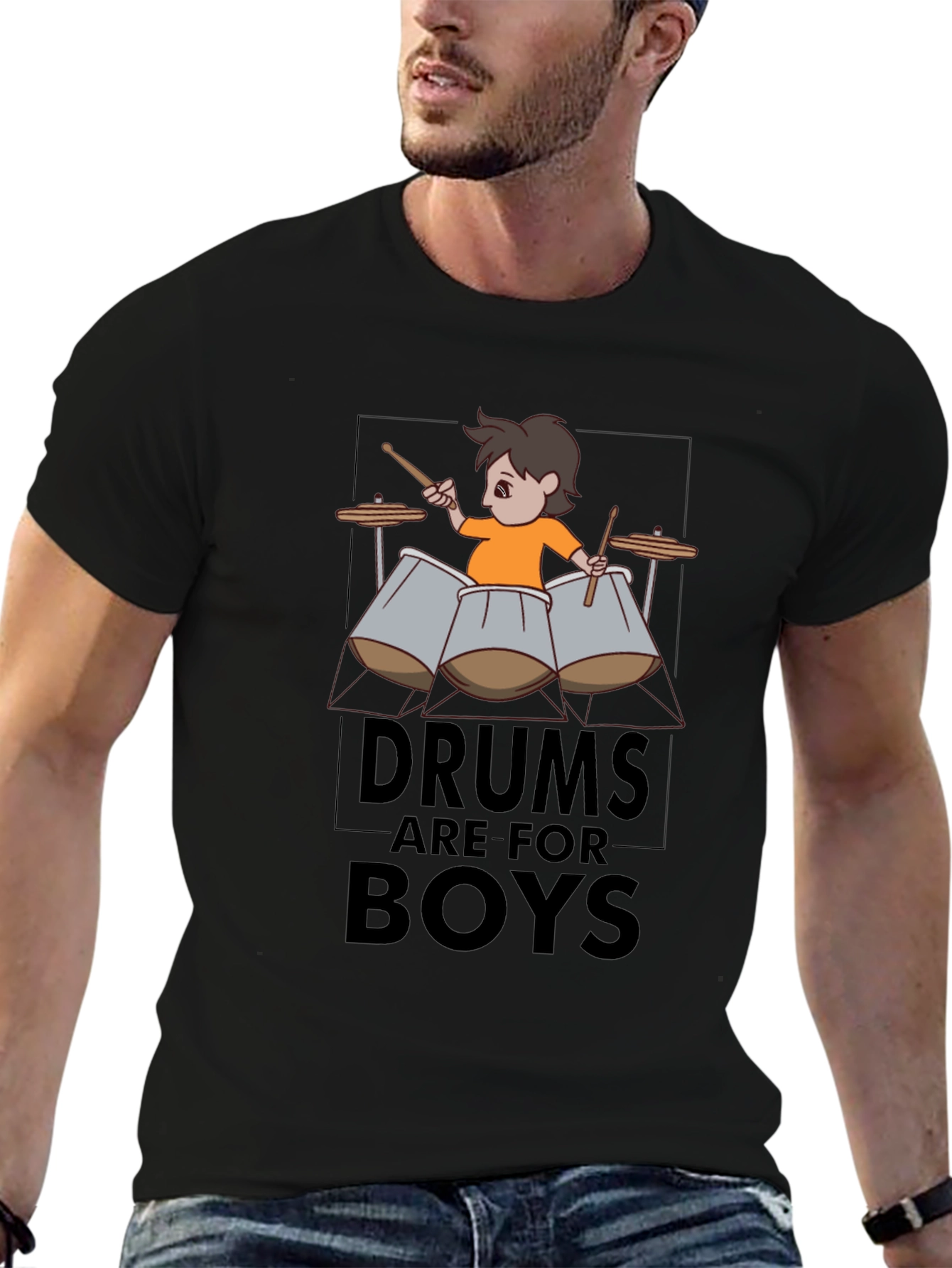 Drums are for Boys Graphic Tee