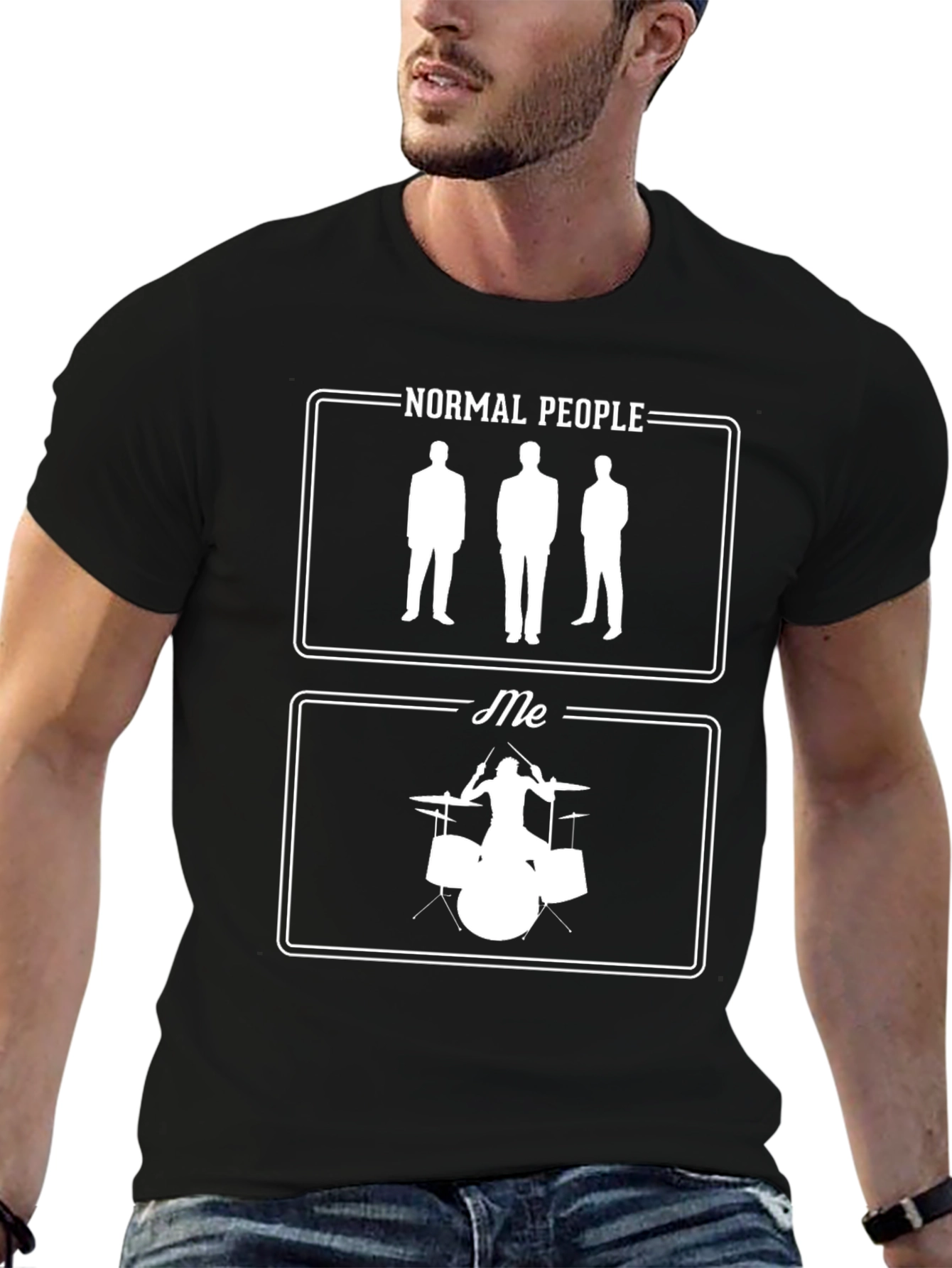 Normal People vs Me Drummer T-Shirt