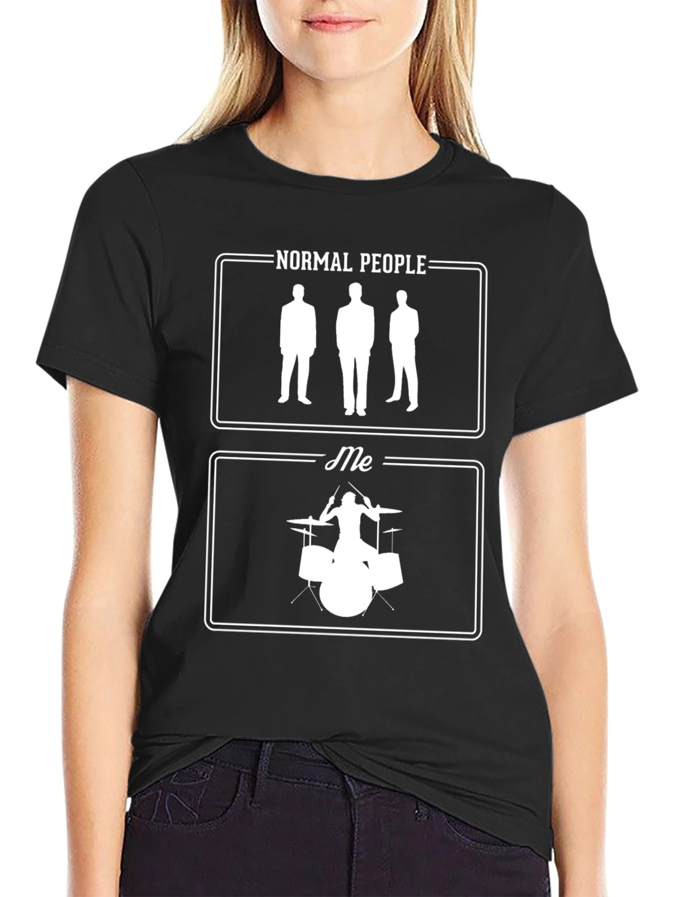 Normal People vs Me Drummer T-Shirt