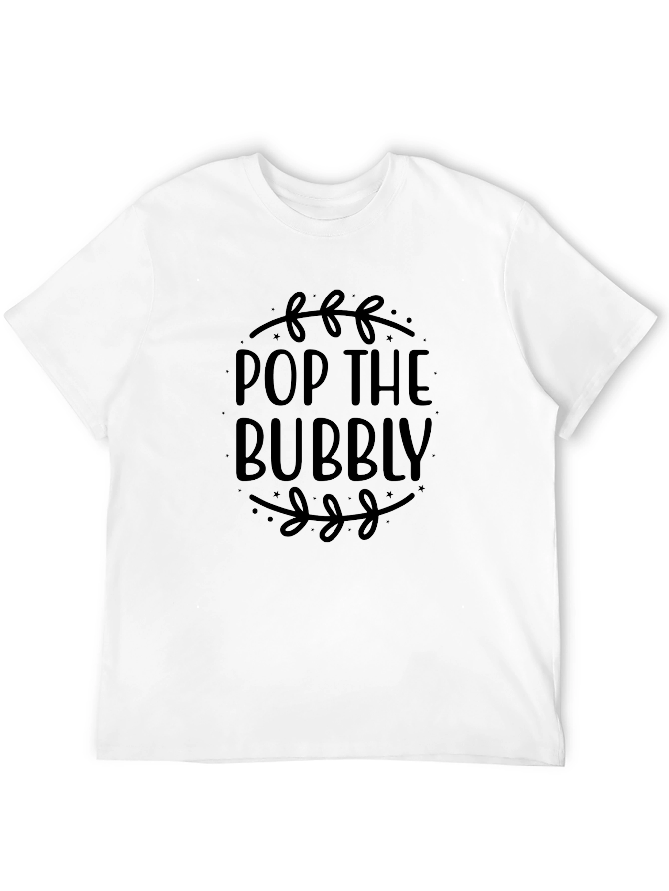 Pop the Bubbly Black T-Shirt