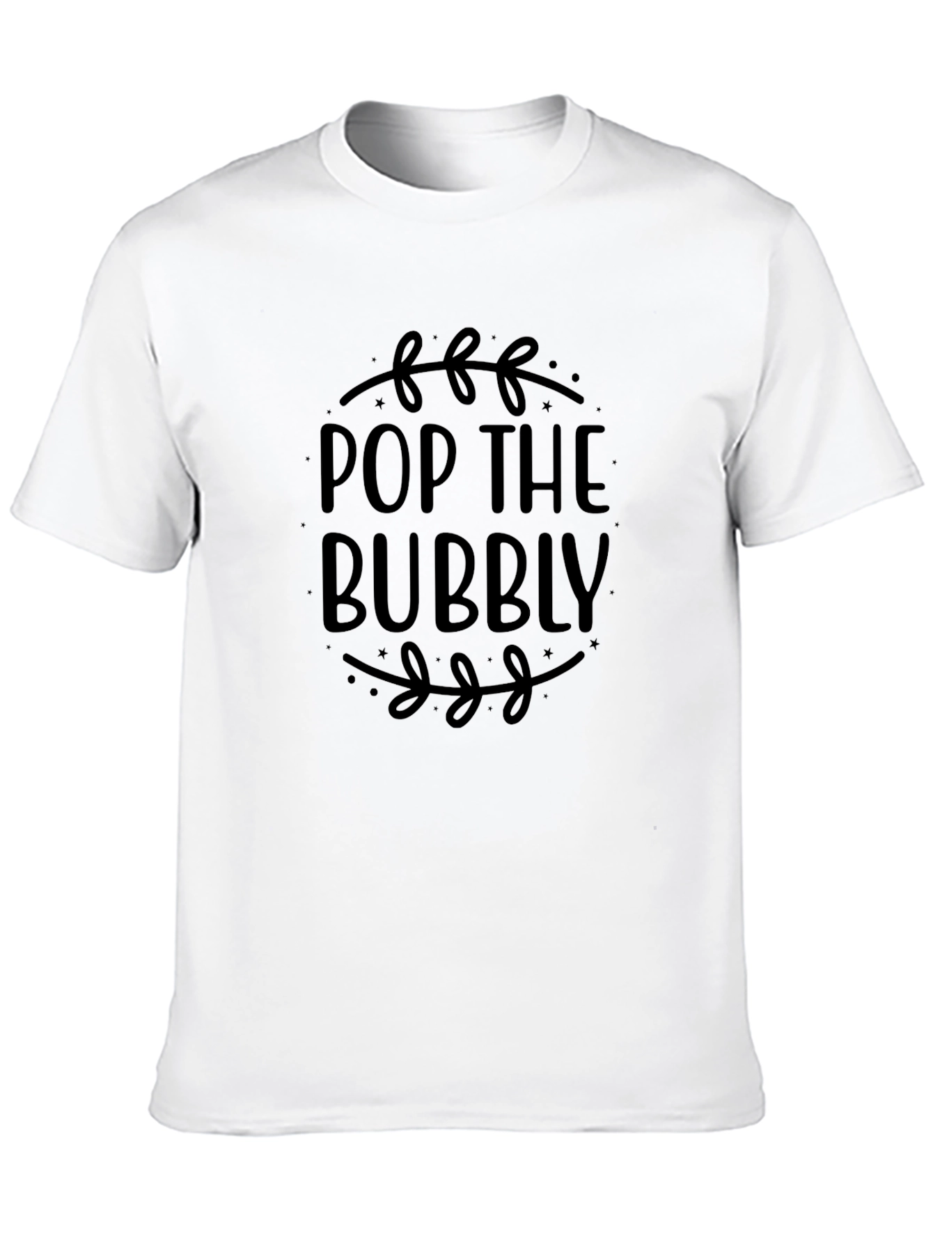 Pop the Bubbly Black T-Shirt