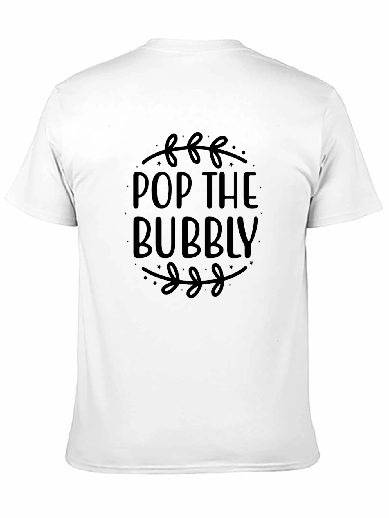 Pop the Bubbly Black T-Shirt