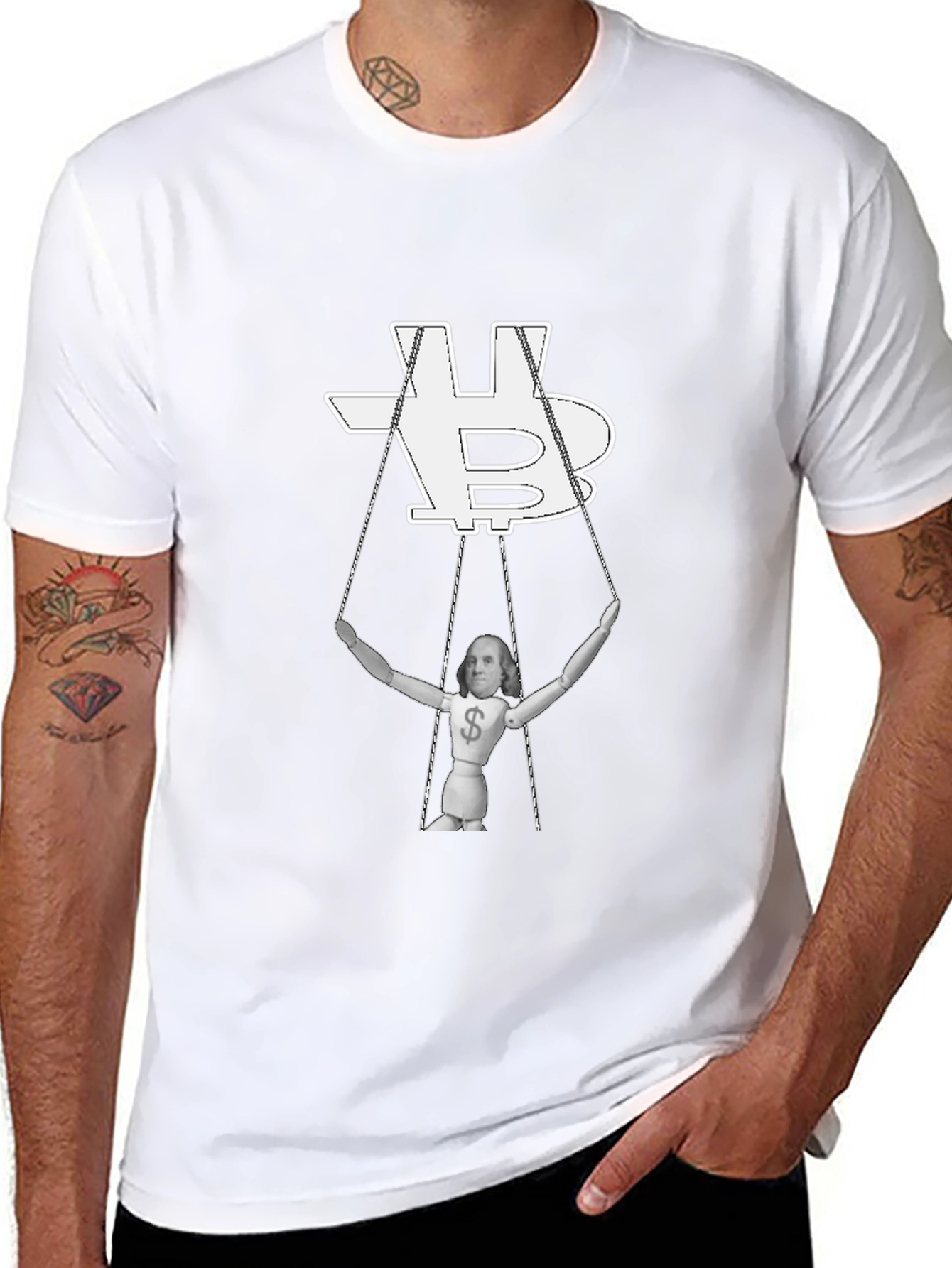 Bitcoin Puppet T-Shirt - Crypto Currency Design