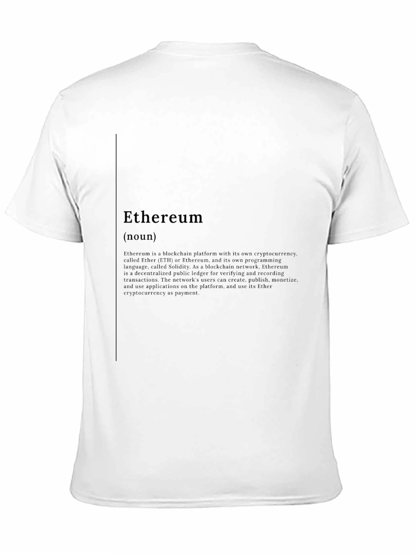 Ethereum Definition Black T-Shirt